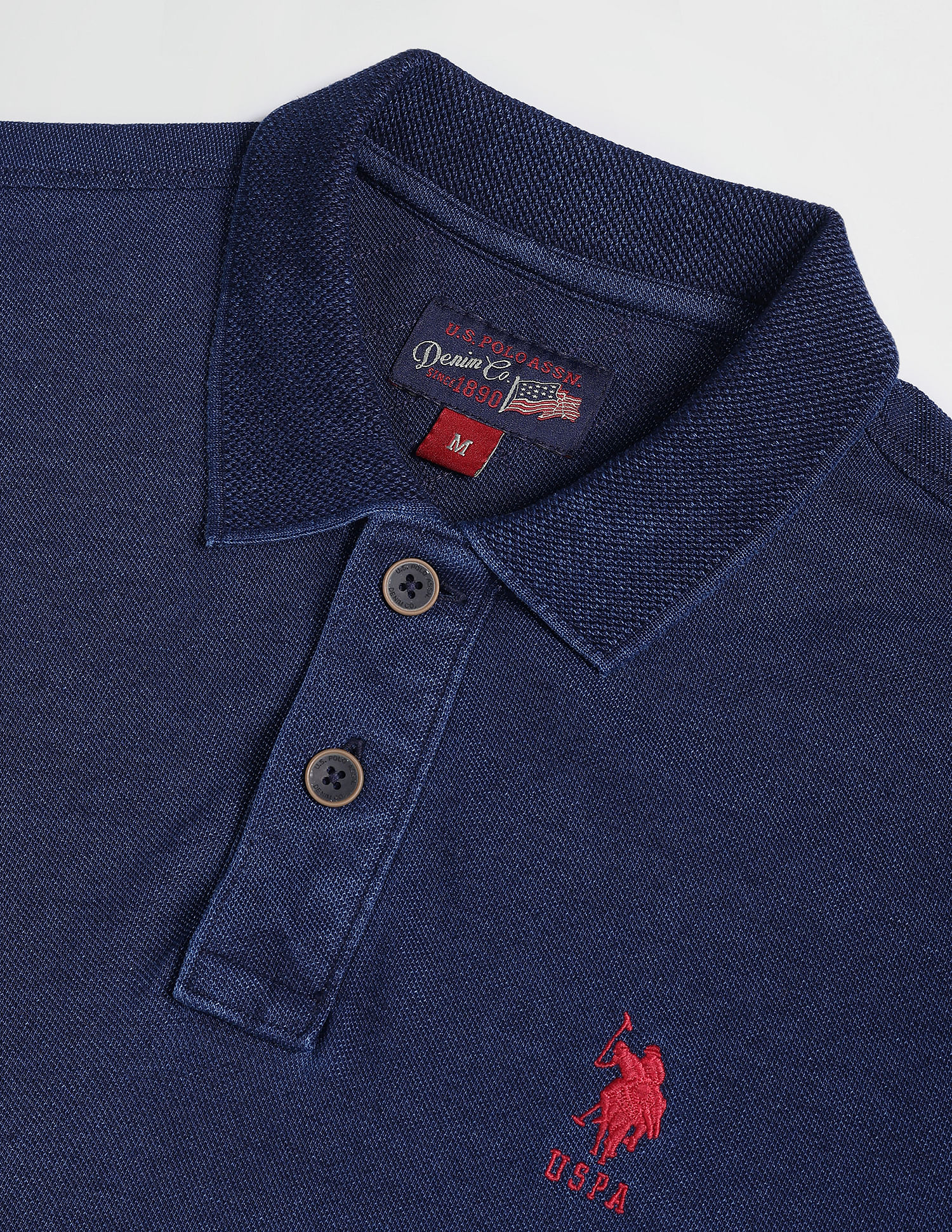 U.S. Polo Assn. Denim Co. Indigo Classic Pique Polo Shirt