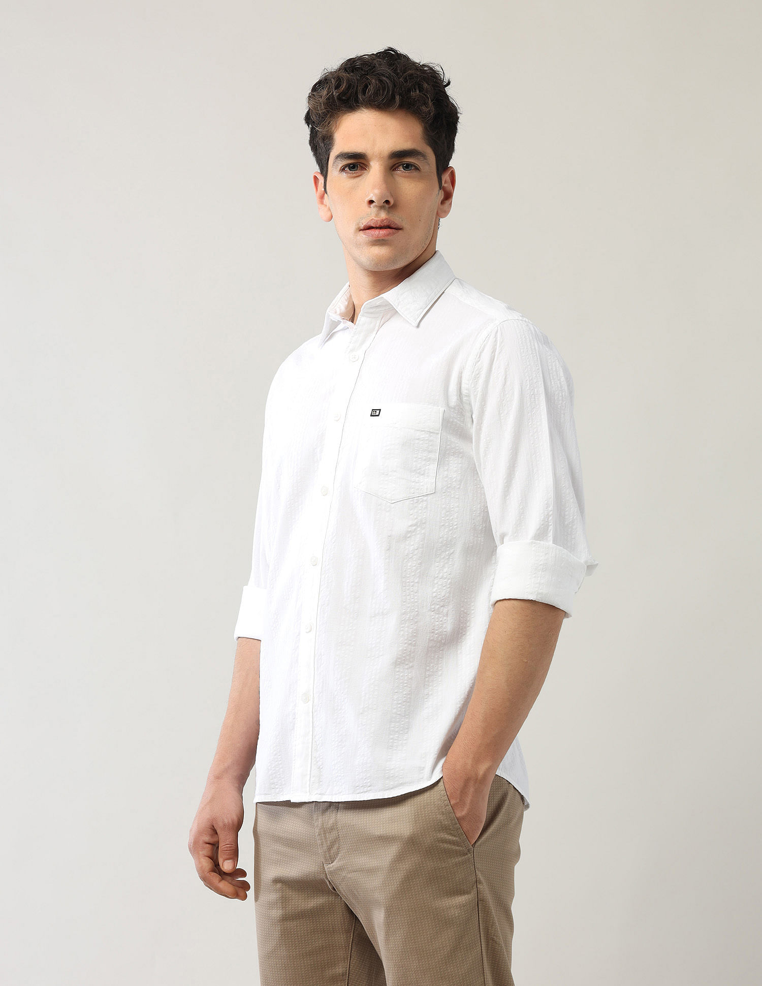 Arrow Sport Textured Regular Fit Shirt