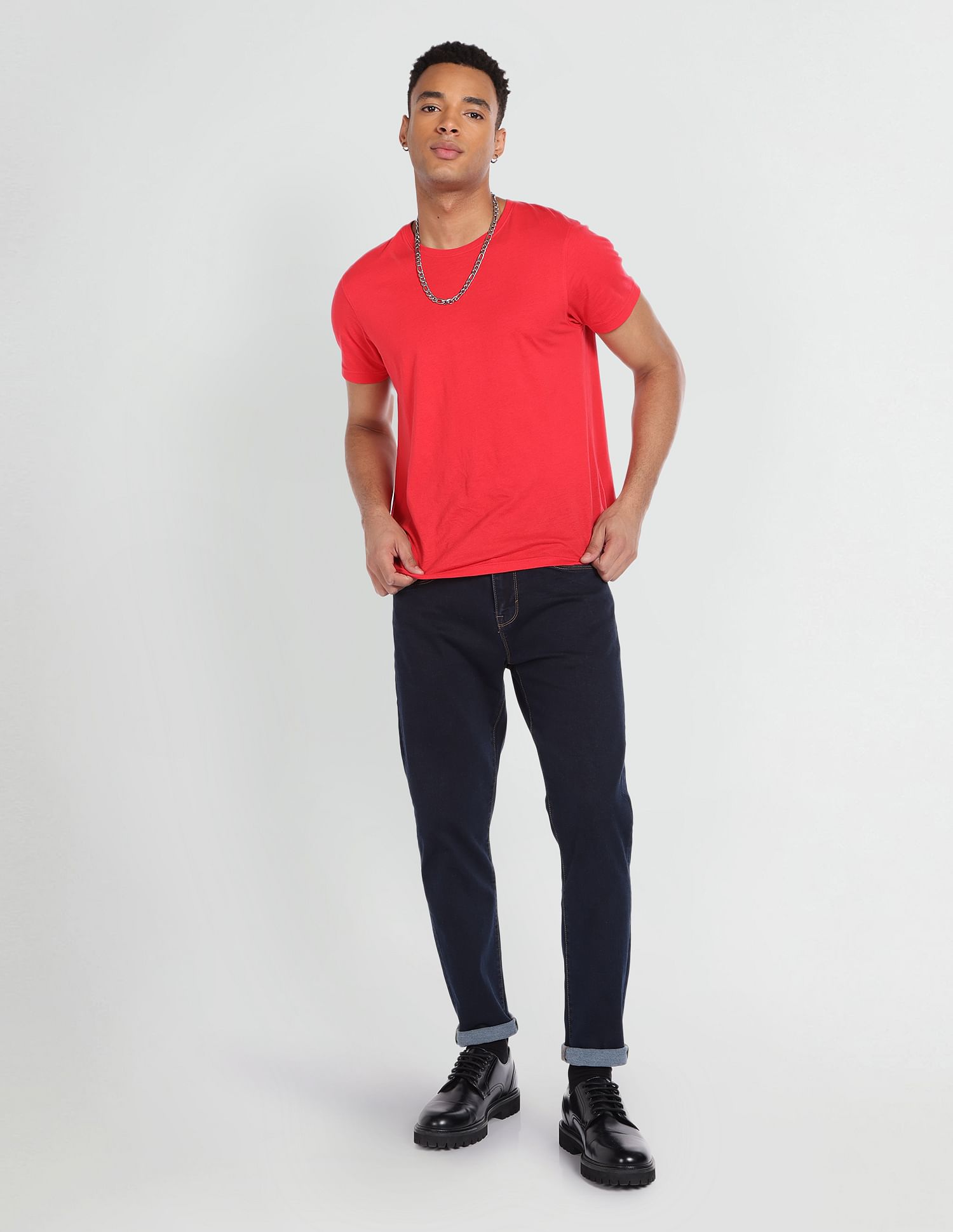 Flying Machine Slim Tapered Fit Mid Rise Jeans