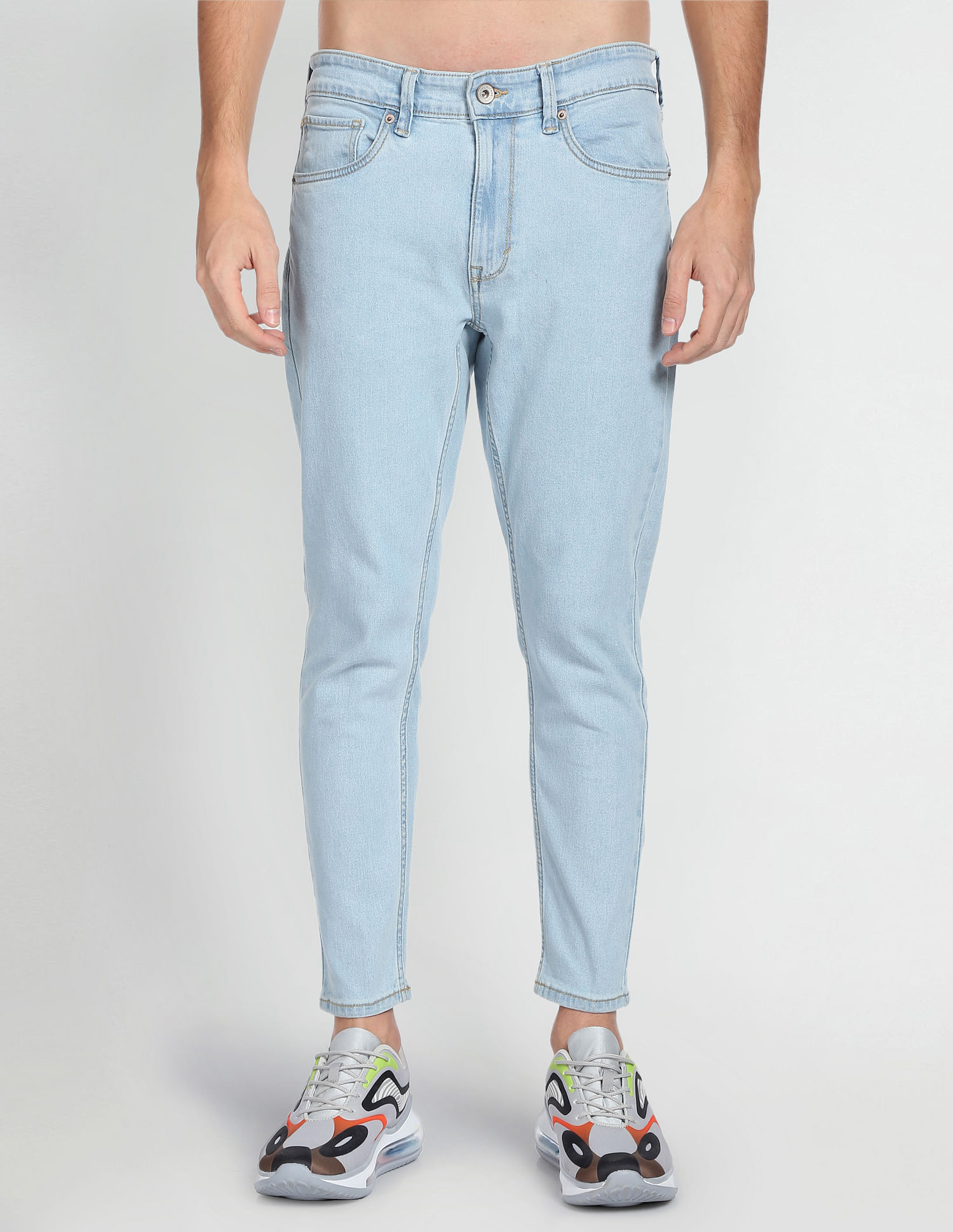 Flying Machine High Rise Mankle Slim Fit Jeans