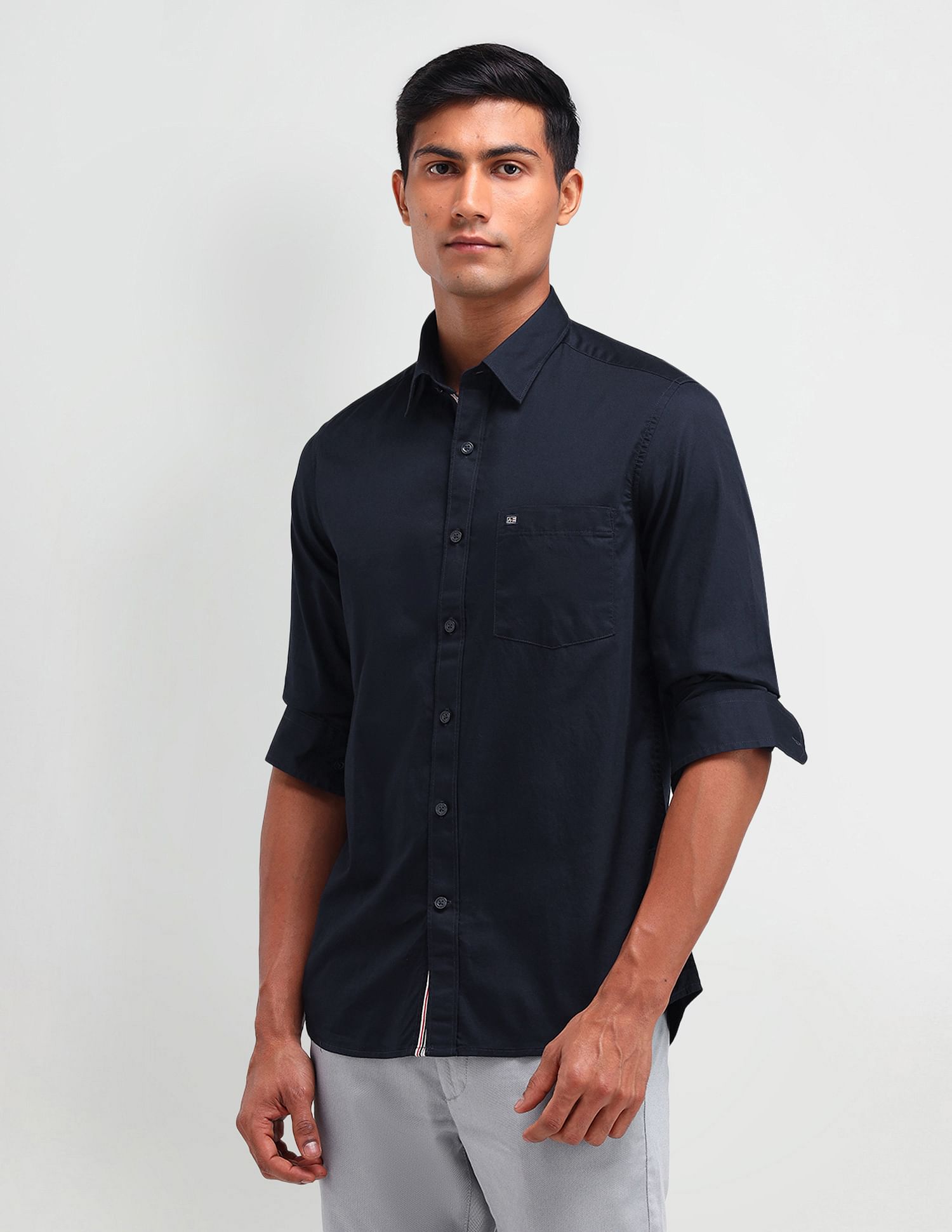 Arrow Sport Manhattan Slim Fit Twill Shirt