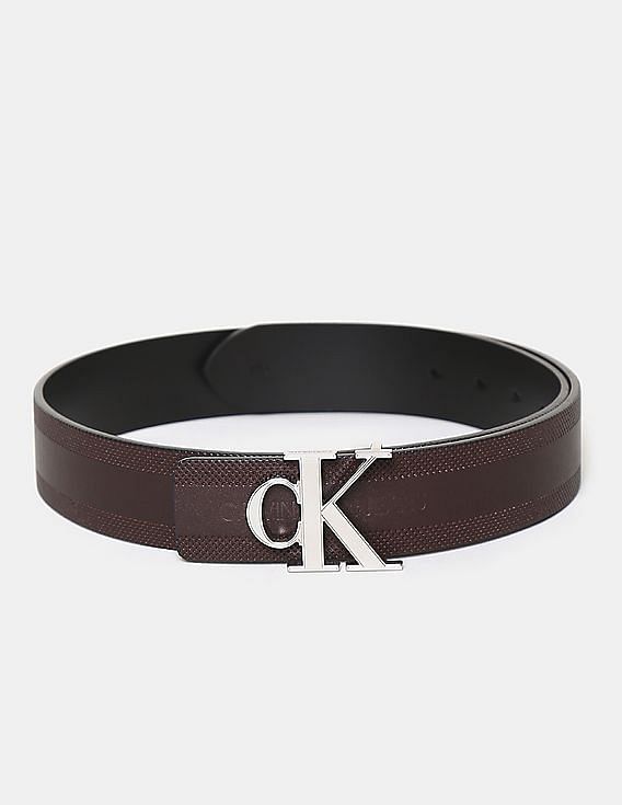 calvin klein men's brown belt