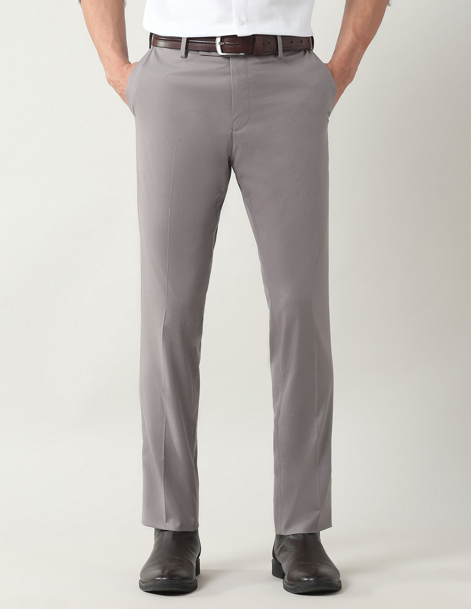 Arrow Mid Rise Regular Fit Trousers