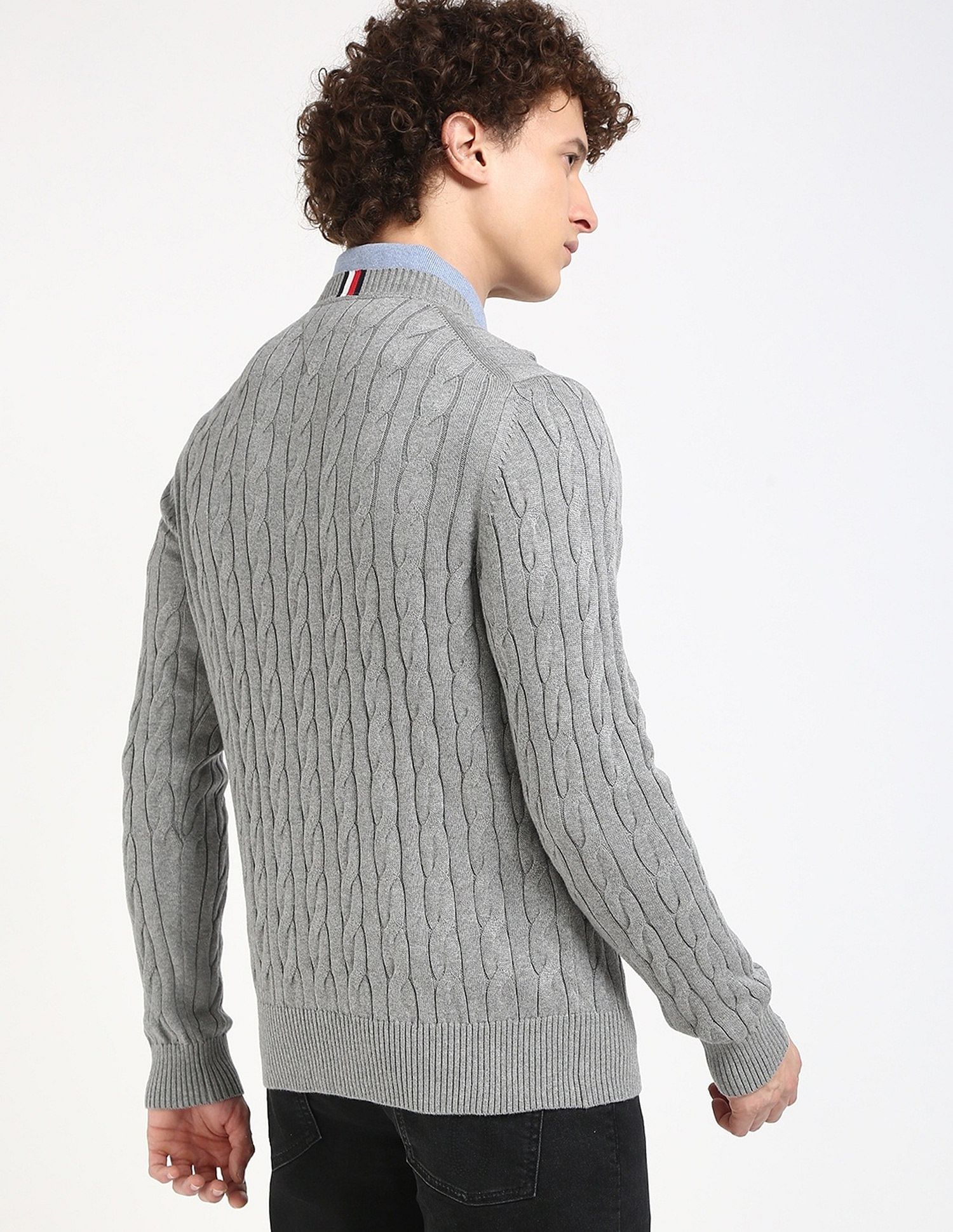 Tommy Hilfiger Cable-Knit Regular-Fit Cotton Sweater