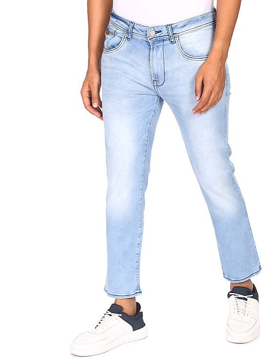 Buy Aeropostale Men Light Blue Tapered 