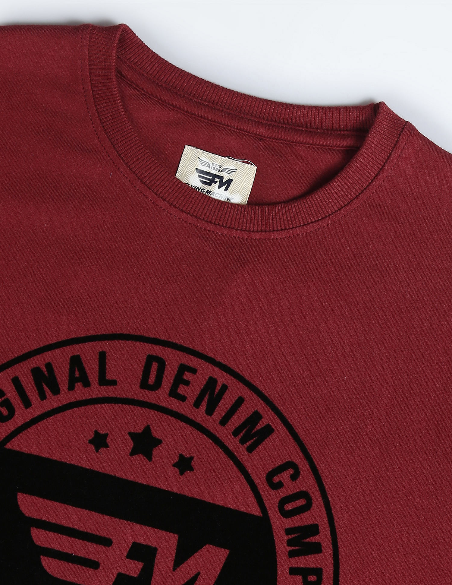 Flying Machine Brand Print Cotton Sweatshirt