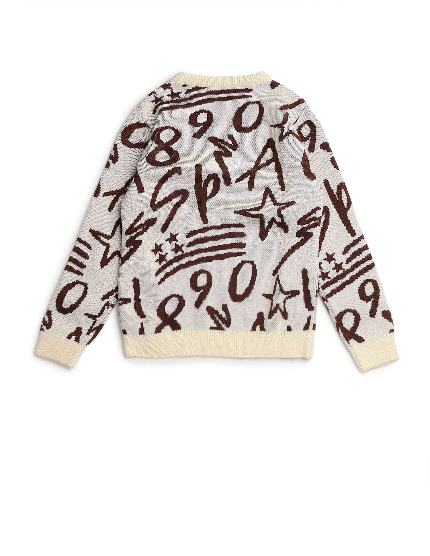 Buy U.S. Polo Assn. Kids Boys Graphic Patterned Knit Sweater