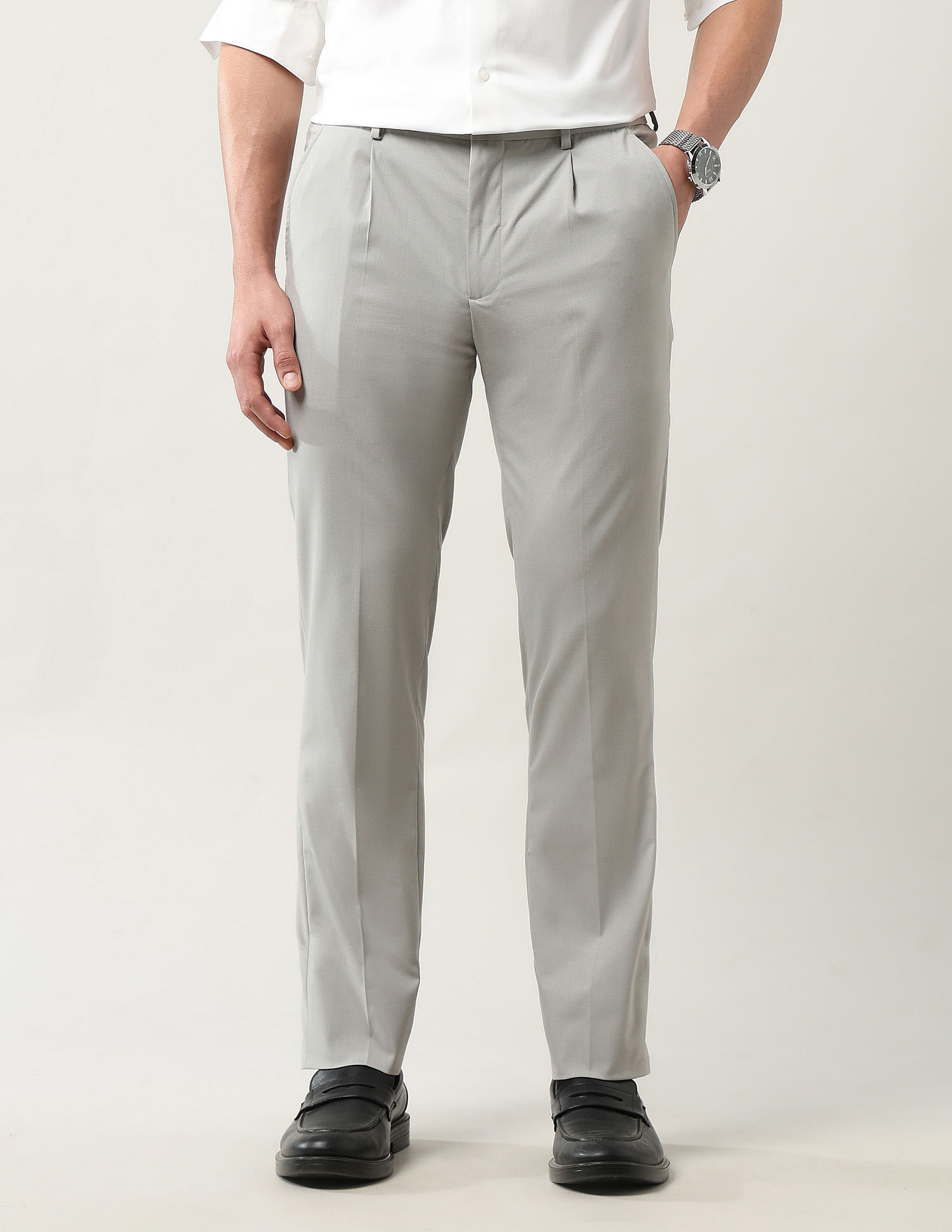 Arrow Newyork Mid Rise Bi-Stretch Trousers