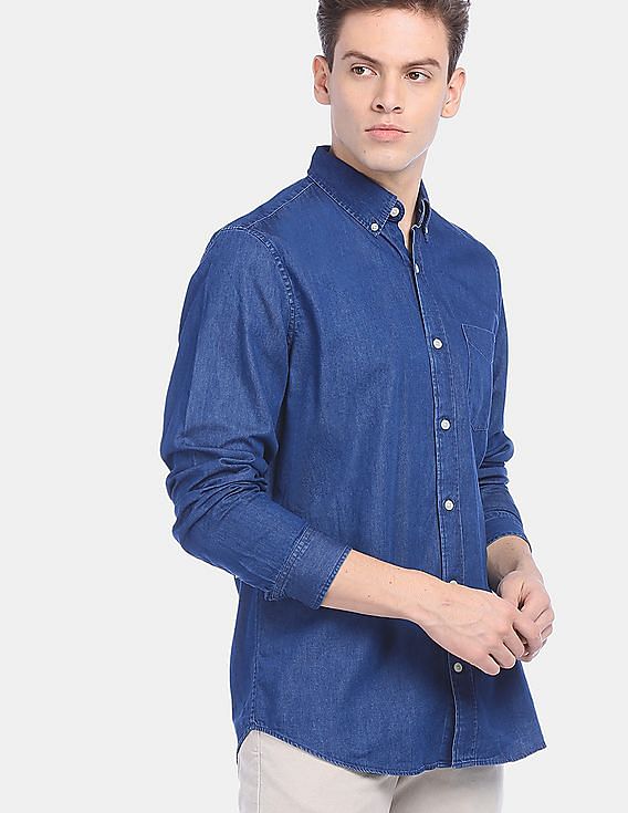 gap denim shirt mens