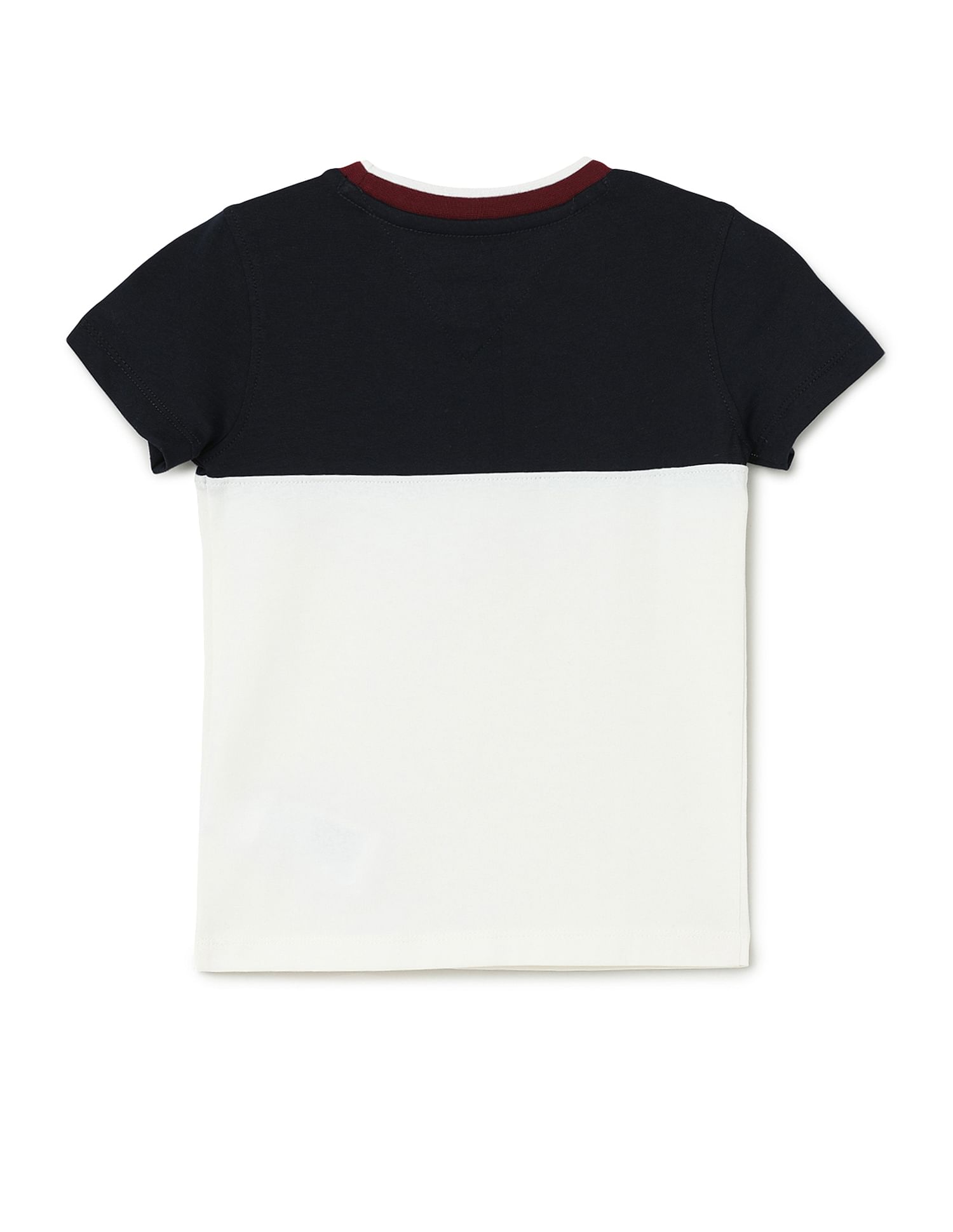 Tommy Hilfiger Kids Color Block Cotton T-Shirt