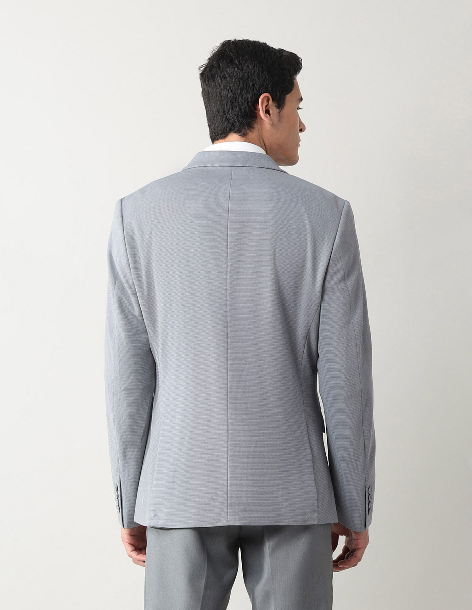 Arrow Zero Calorie Slim Fit Textured Blazer
