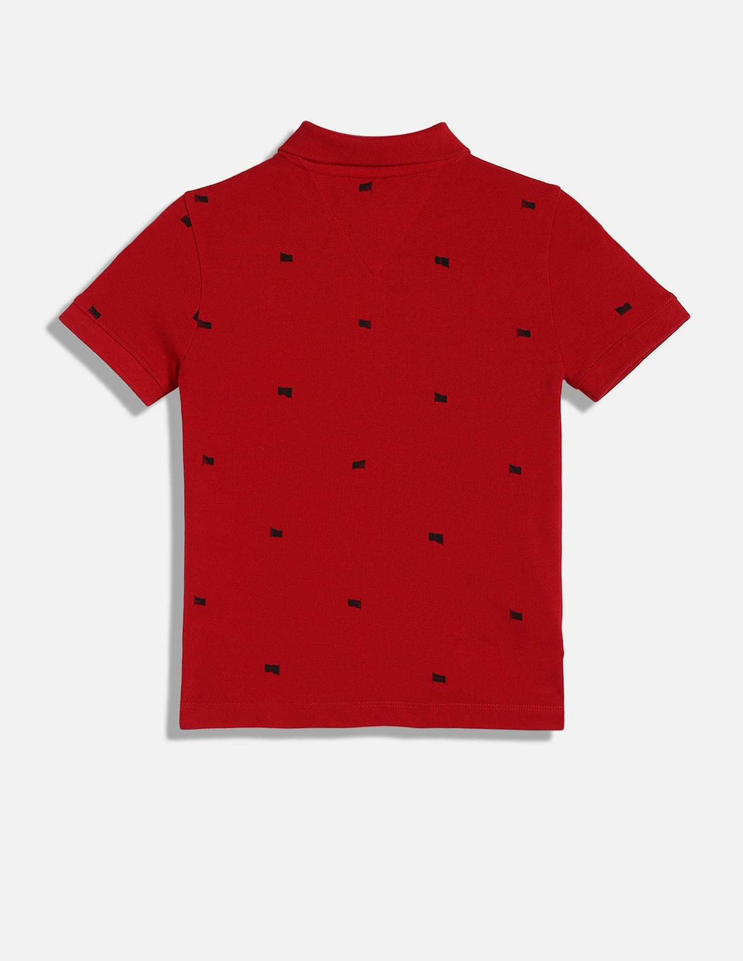 Tommy Hilfiger Kids Boys Printed Regular-Fit Cotton Polo T-Shirt