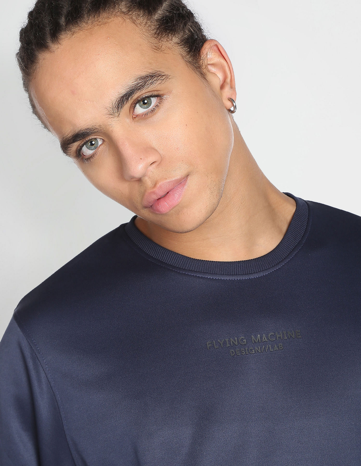 Flying Machine Crew Neck Brand Print Sweatshirt