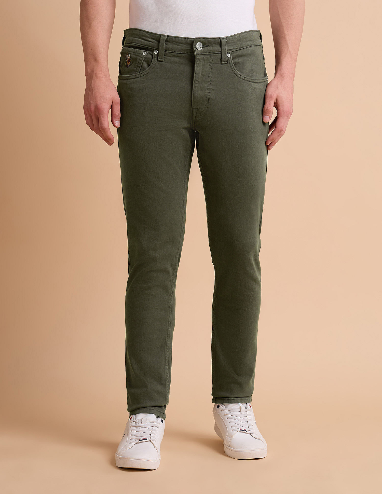 U.S. Polo Assn. Denim Co. Brandon Slim Tapered Fit Green Jeans