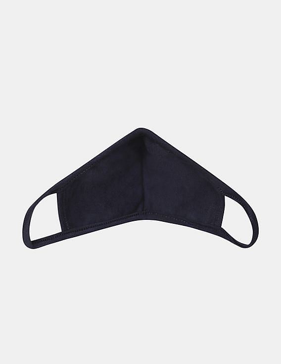 U.S. Polo Assn. Kids Unisex Kids Navy Triple Layer Anti Viral Outdoor Face Masks - Pack Of 3