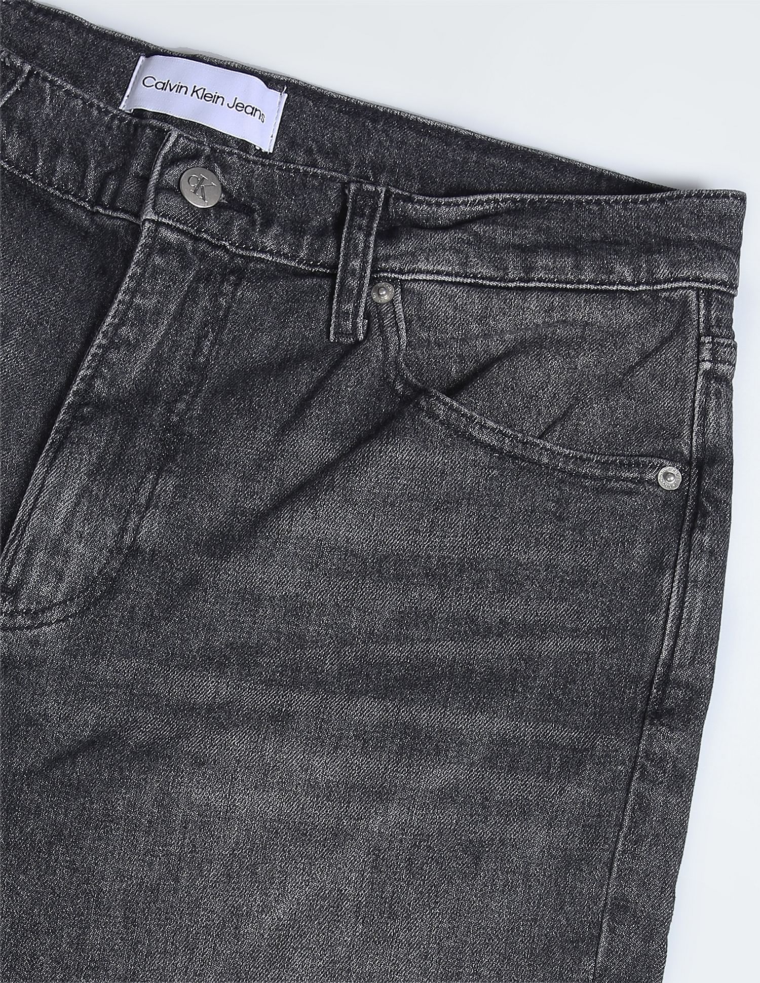 Calvin Klein Authentic Straight Fit Pure Cotton Jeans