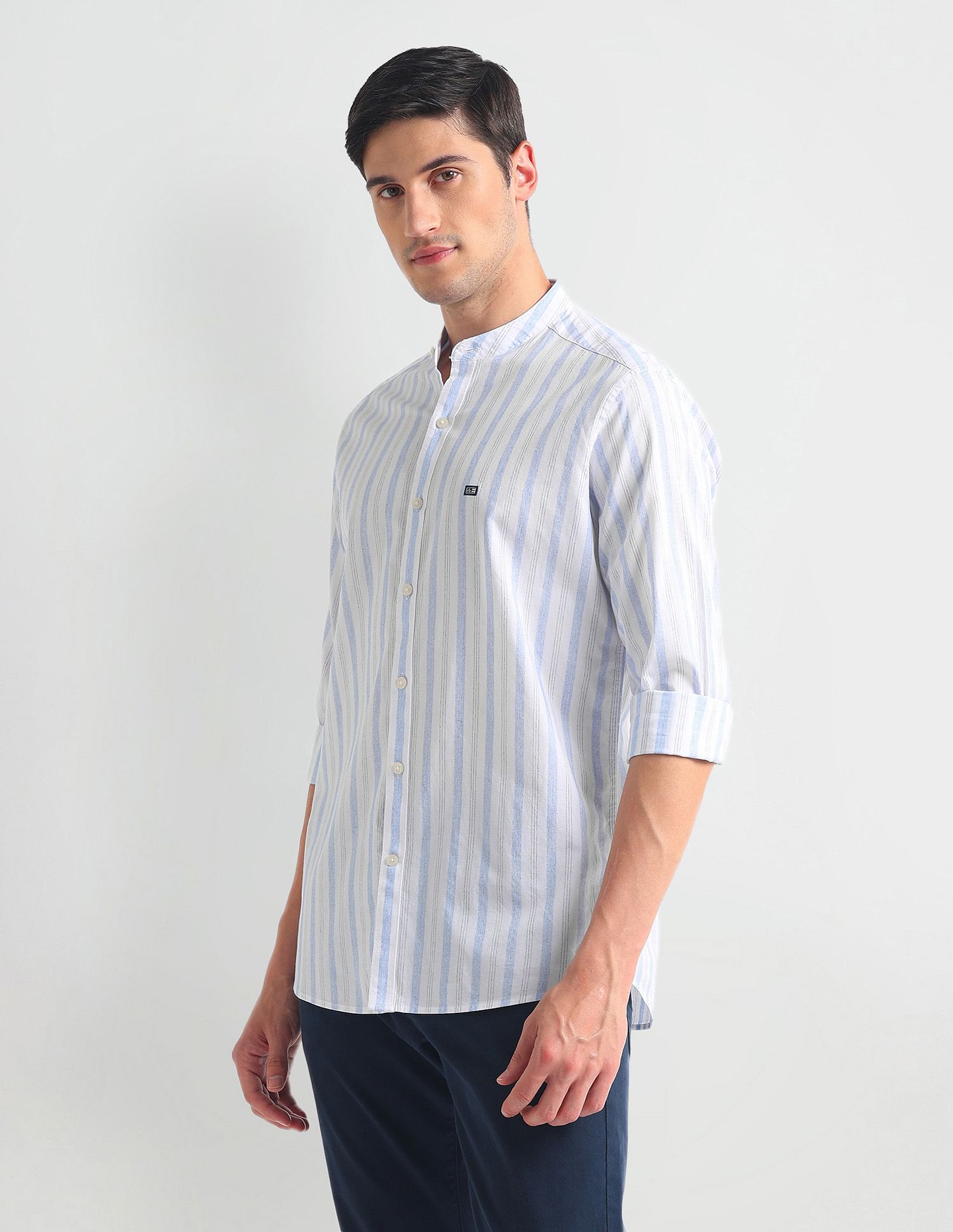 Arrow Sports Pure Cotton Stripe Shirt