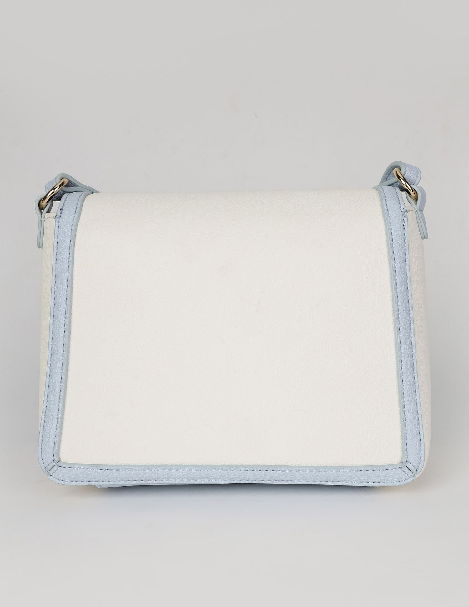 Tommy Hilfiger Solid Blue Pu Sling Bag