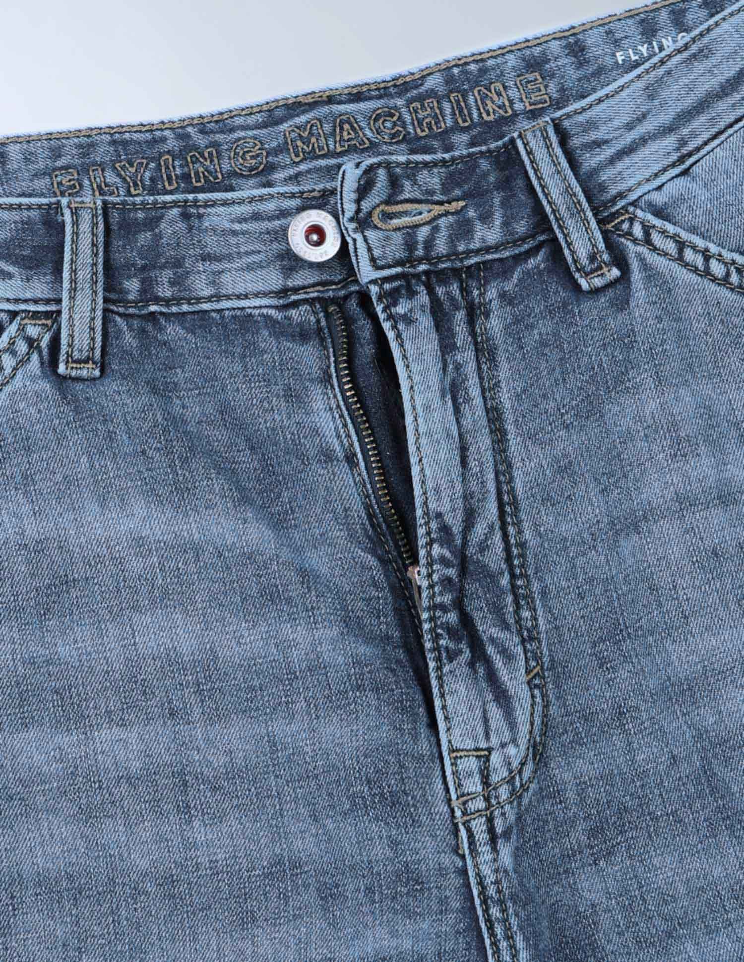Flying Machine Ligh Wash Cobain X Linen Jeans