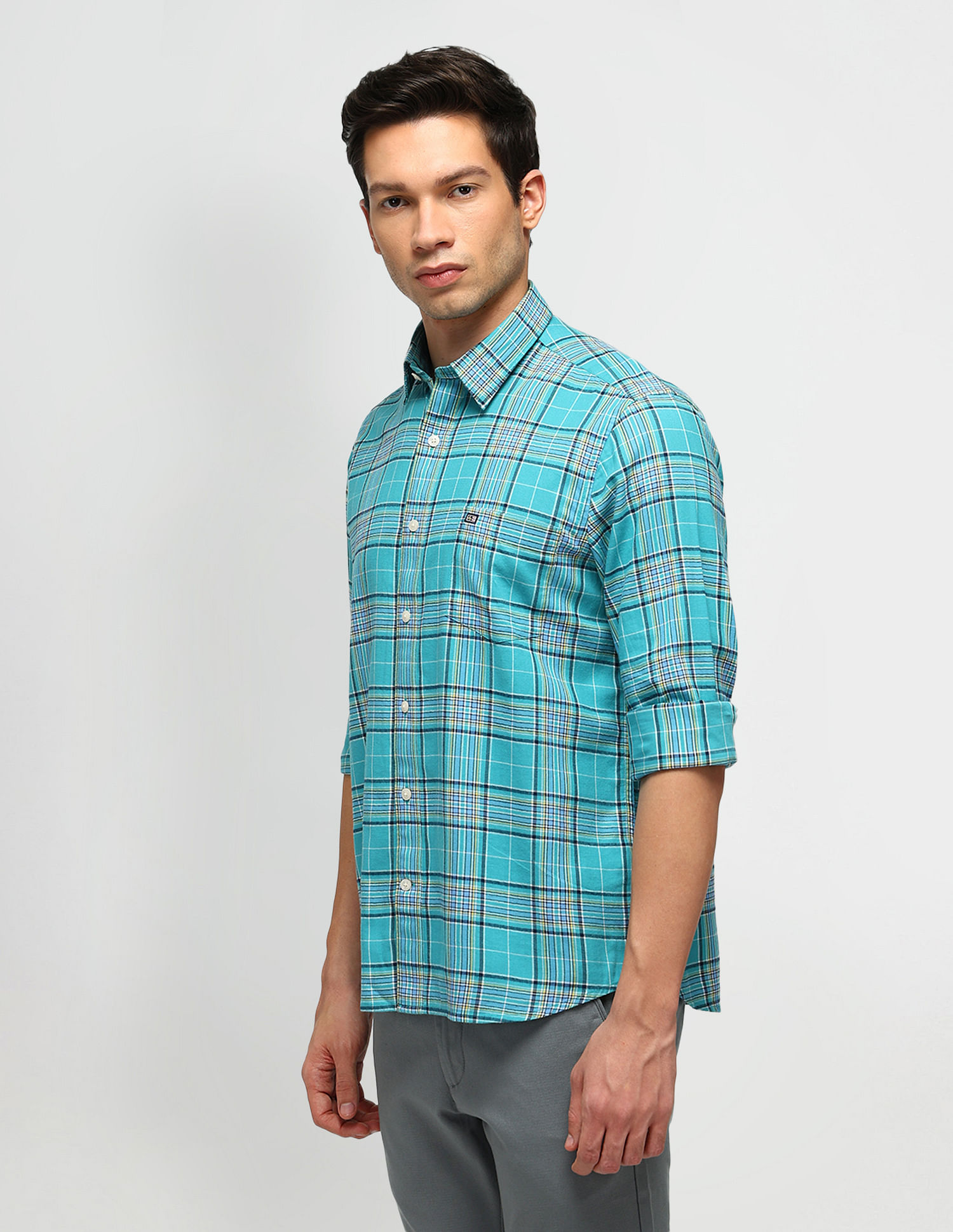 Arrow Sport Air Soft Plaid Checked Shirt