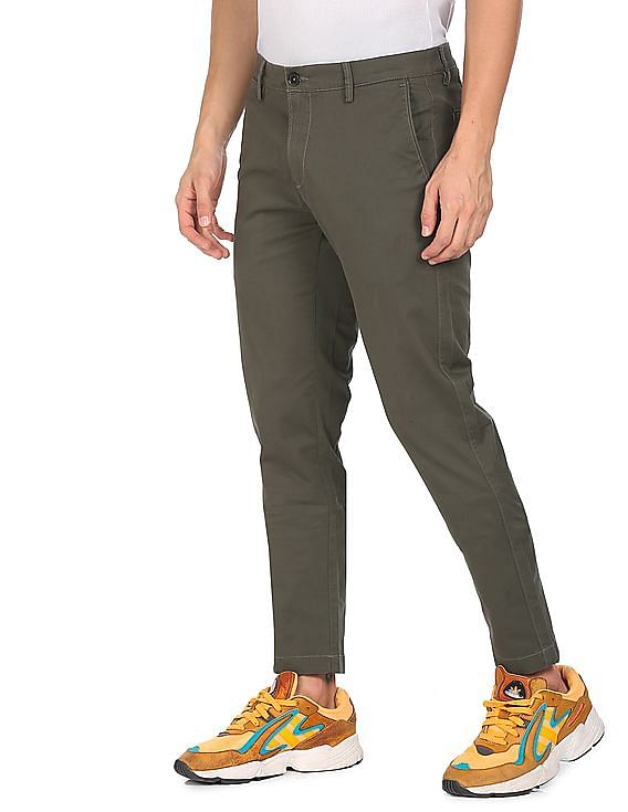 U.S. Polo Assn. Austin Tapered Fit Solid Trousers