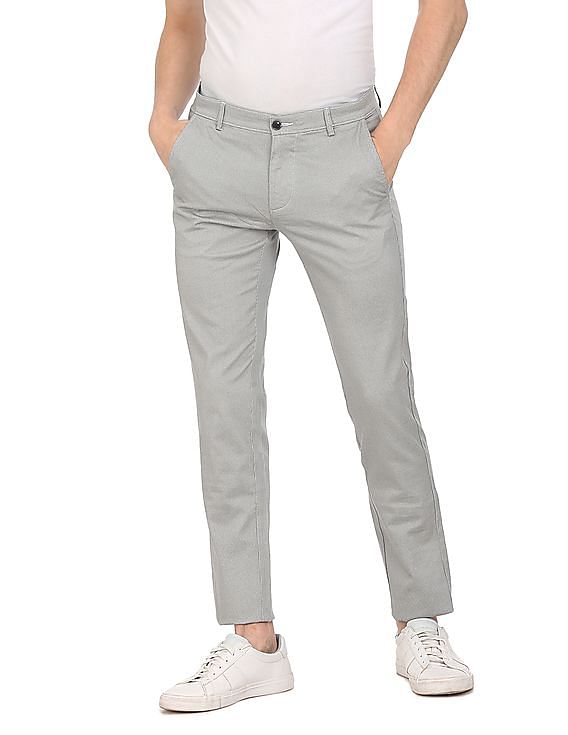 Buy Park Avenue Men Checked Smart Fit Low Rise Formal Trousers - Trousers  for Men 25616308 | Myntra