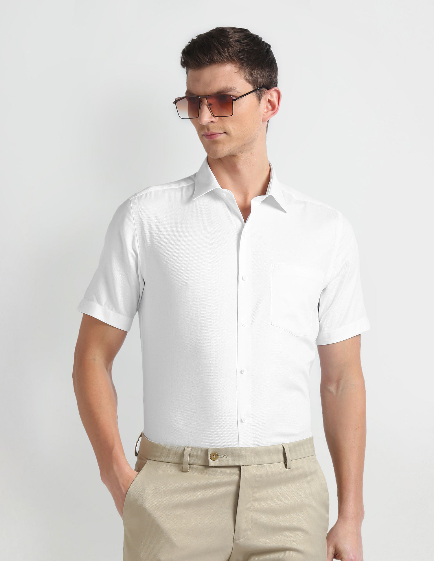 Arrow Manhattan Slim Fit Cotton Shirt