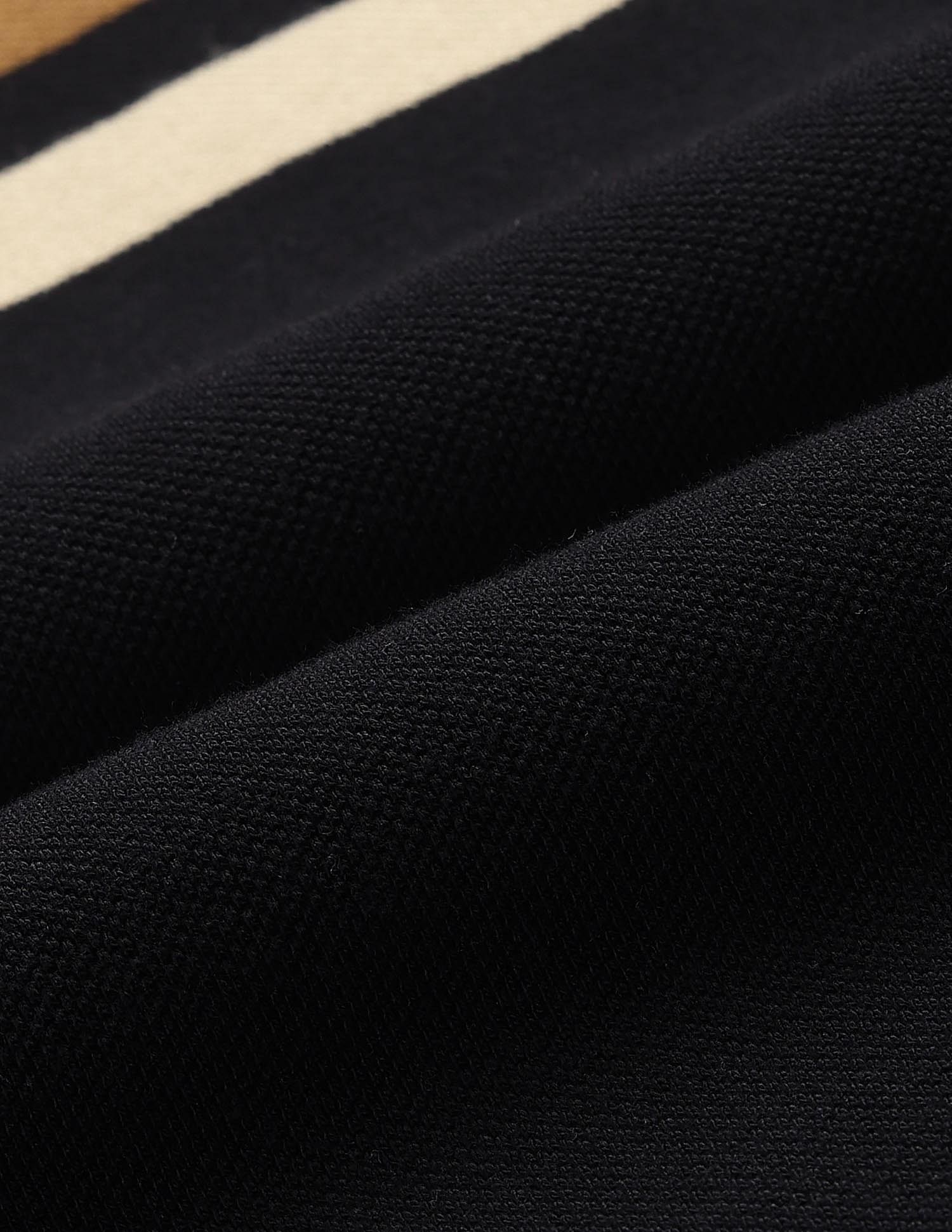 U.S. Polo Assn. Horizontal Striped Modern Monochrome Polo Shirt