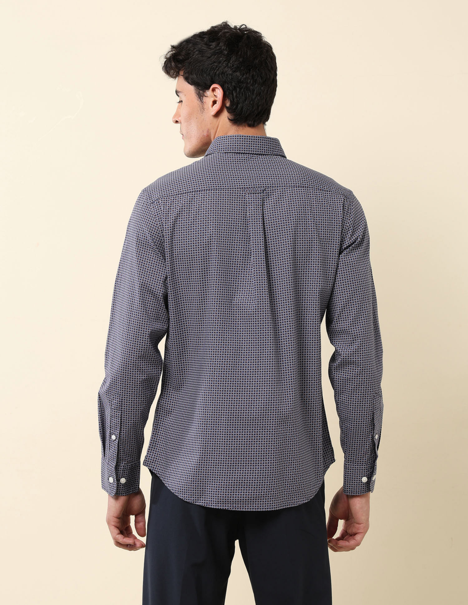 U.S. Polo Assn. Geometric Printed Tailored Fit Shirt