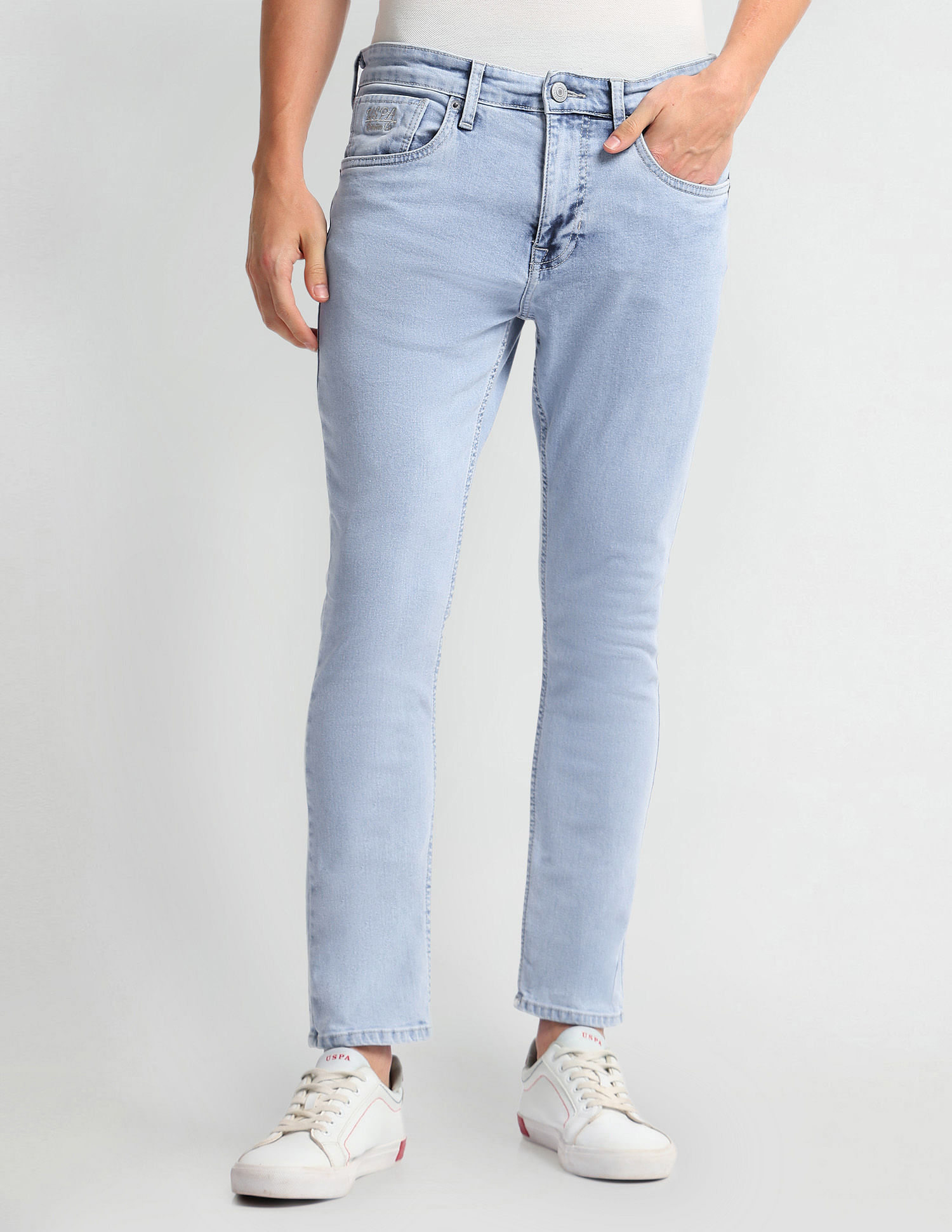 U.S. Polo Assn. Denim Co. Henry Tapered Cropped Fit Blue Jeans