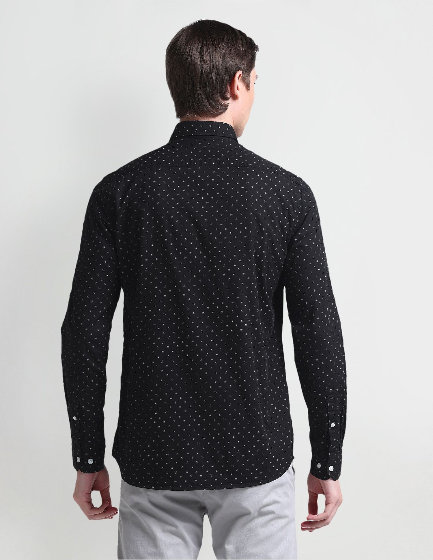 Arrow Sport Geometric Print Slim Fit Shirt
