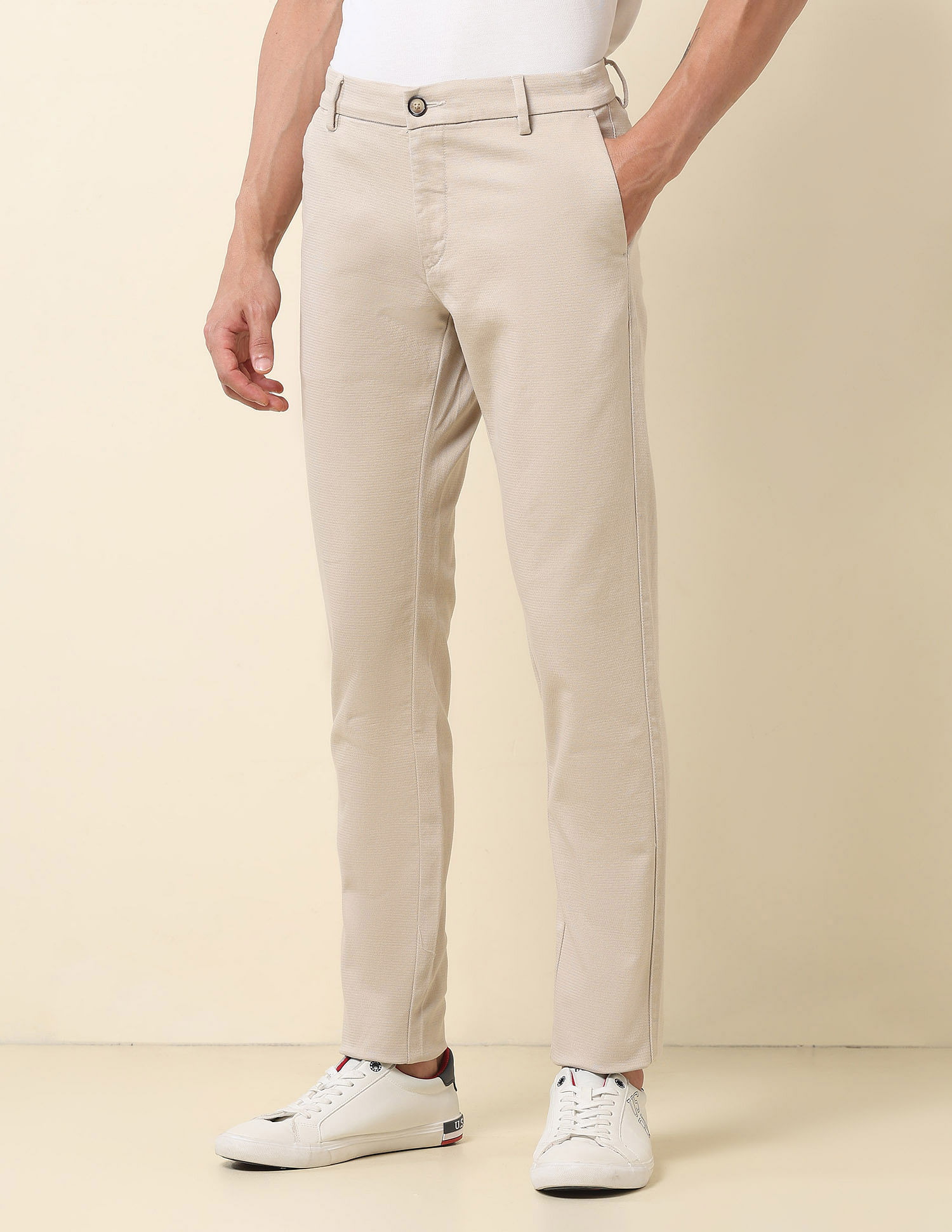 U.S. Polo Assn. Denver Slim Fit Dobby Trousers