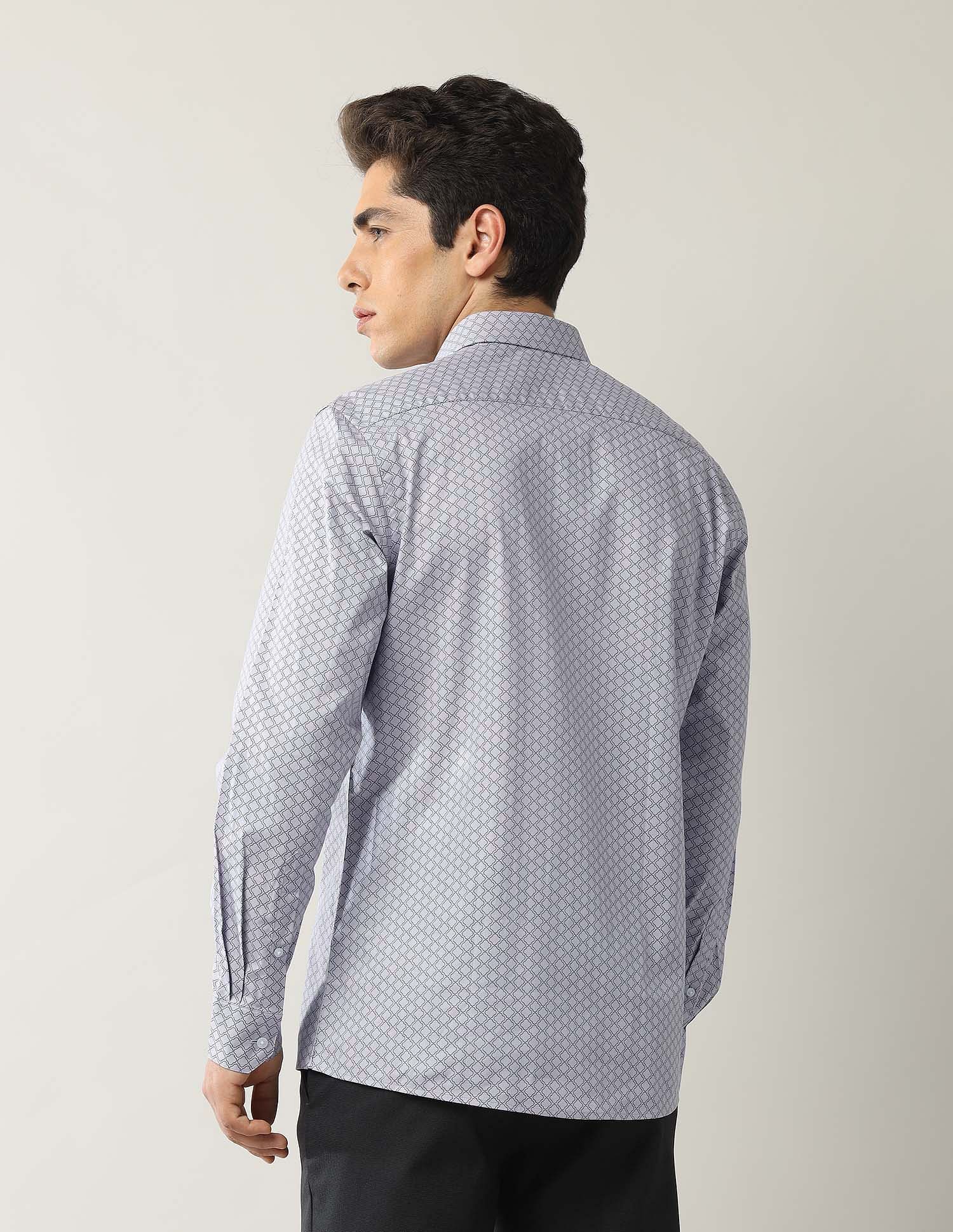 Arrow Liberty Classic Fit Geometric Printed Shirt