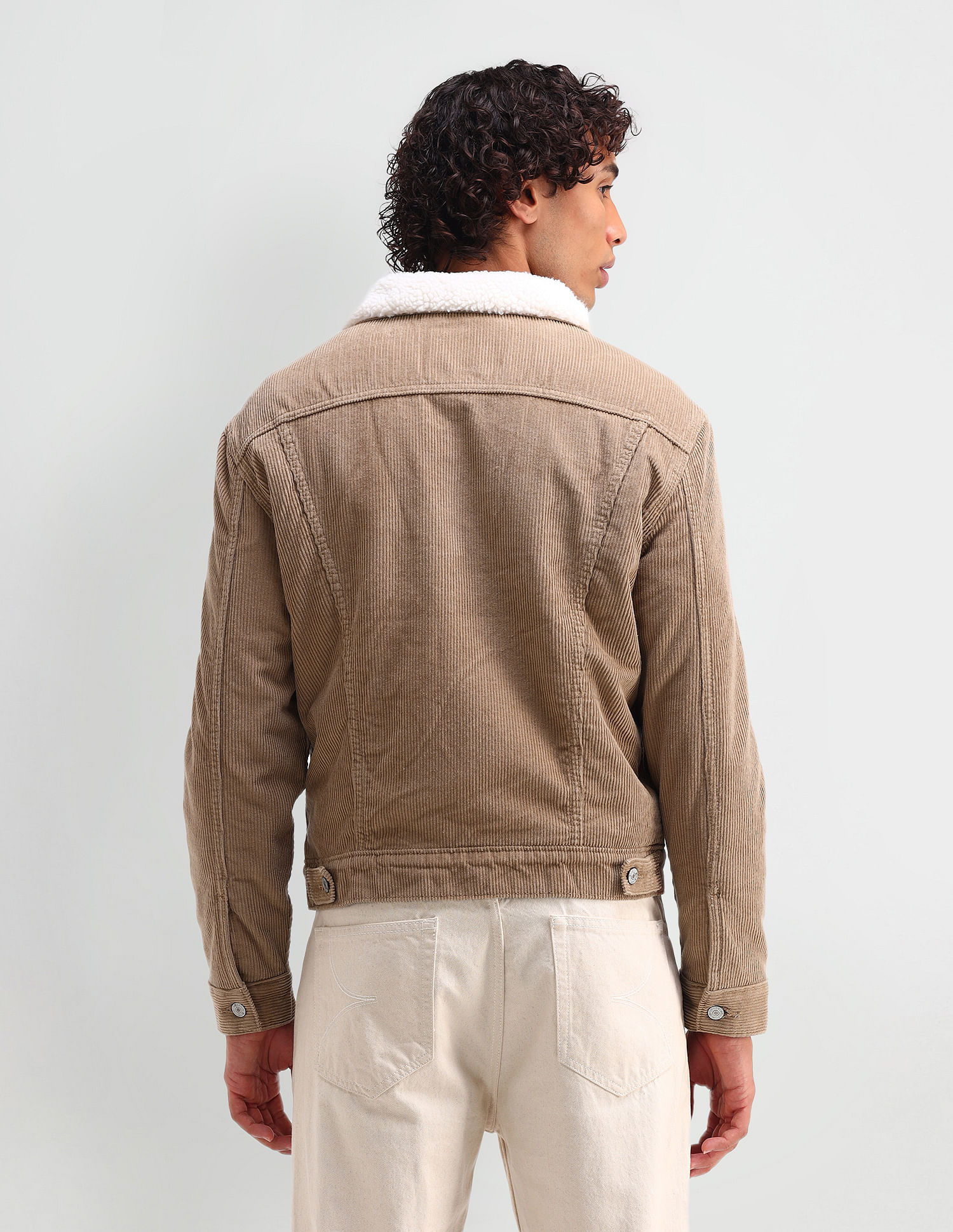 U.S. Polo Assn. Denim Co. Slim Fit Corduroy Sherpa Jacket