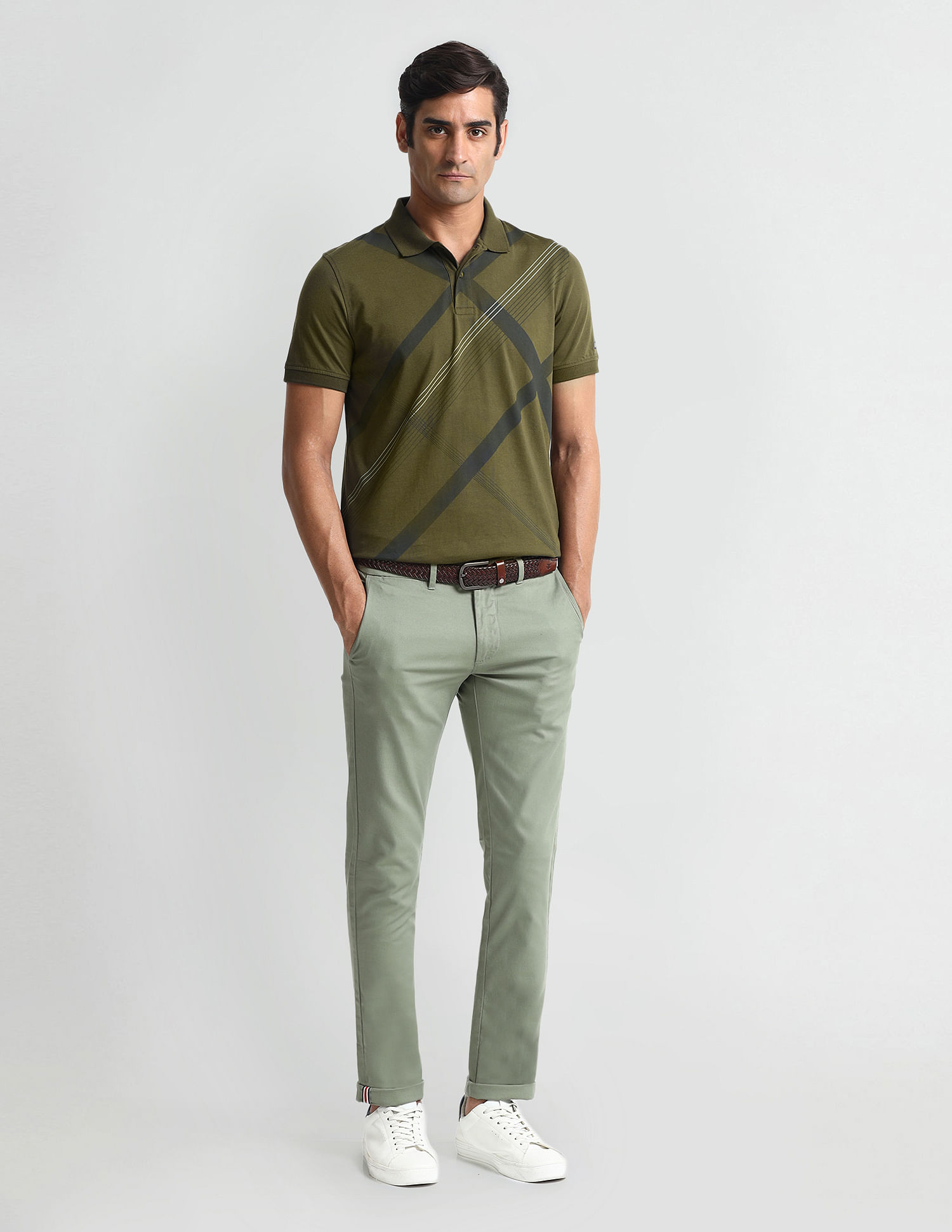 Arrow Sports Regular Fit Check Polo Shirt