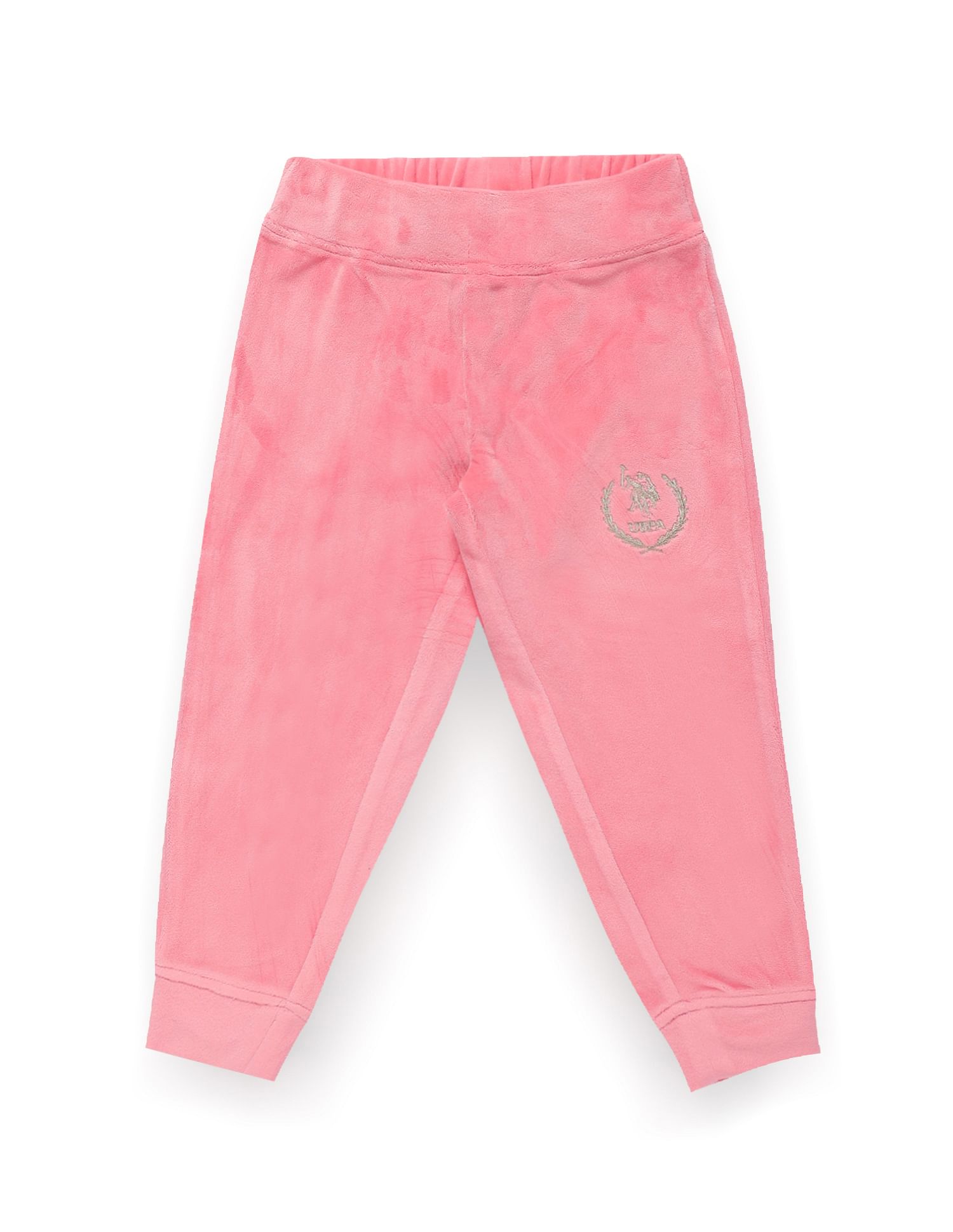 U.S. Polo Assn. Kids Girls Embroidered Logo Track Pants