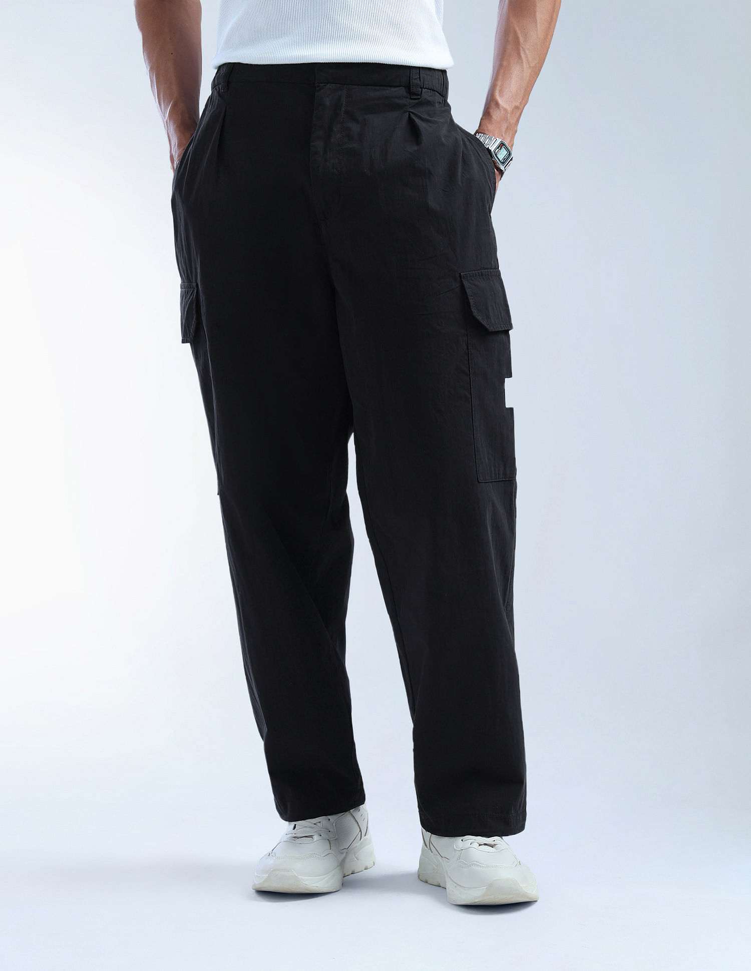 Flying Machine Solid Cobain Loose Fit Cargos