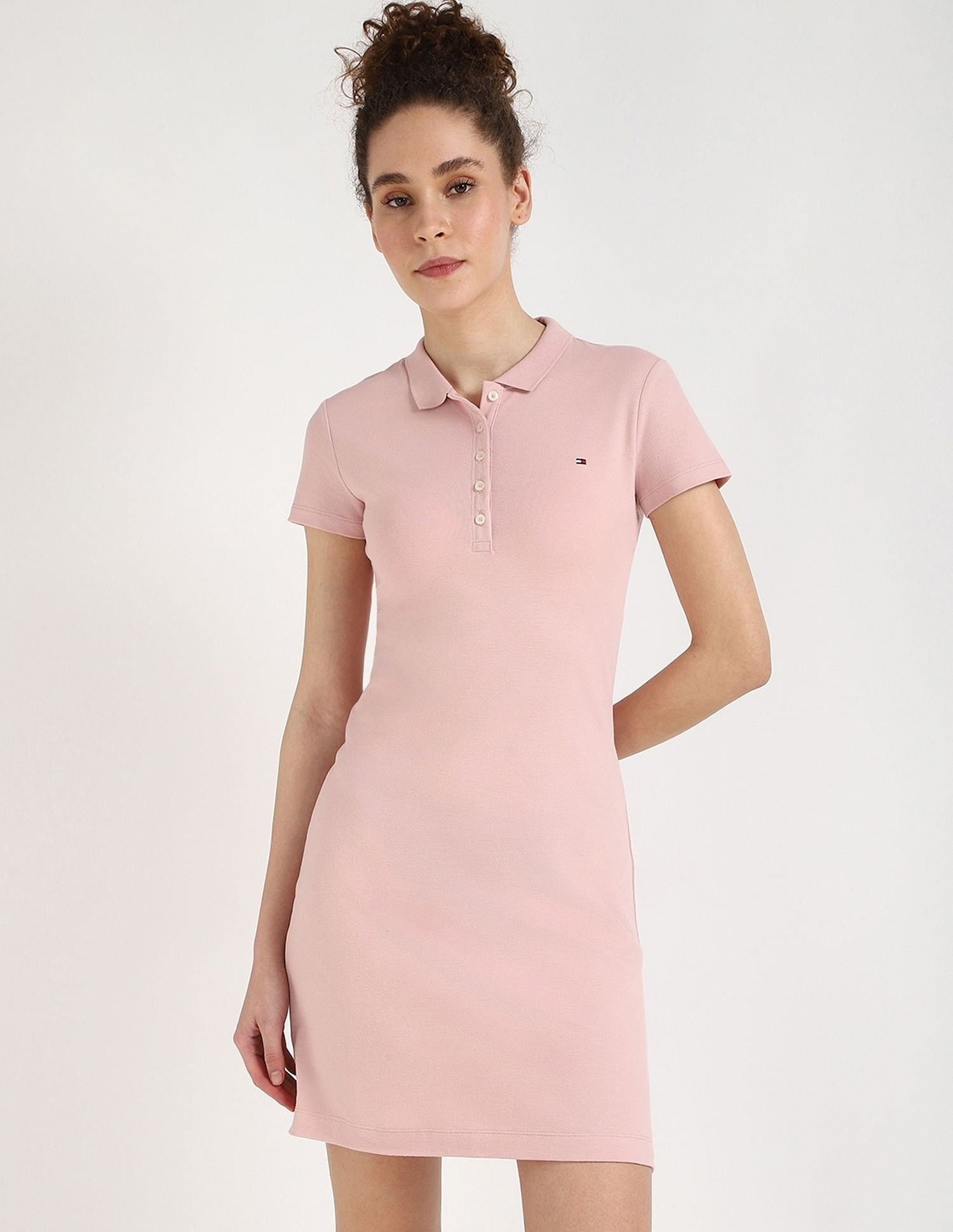 Tommy Hilfiger Cotton Polo Collar T-Shirt Dress