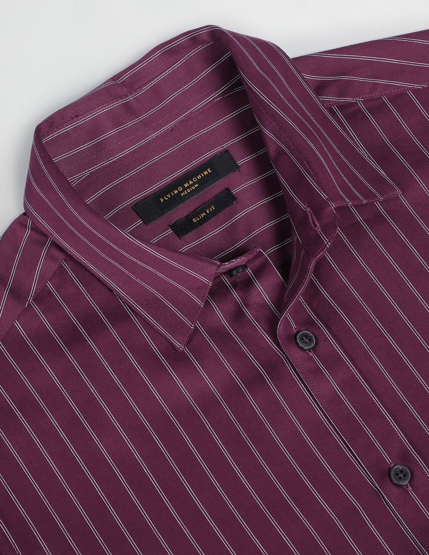 Flying Machine Vertical Stripe Slim Fit Shirt