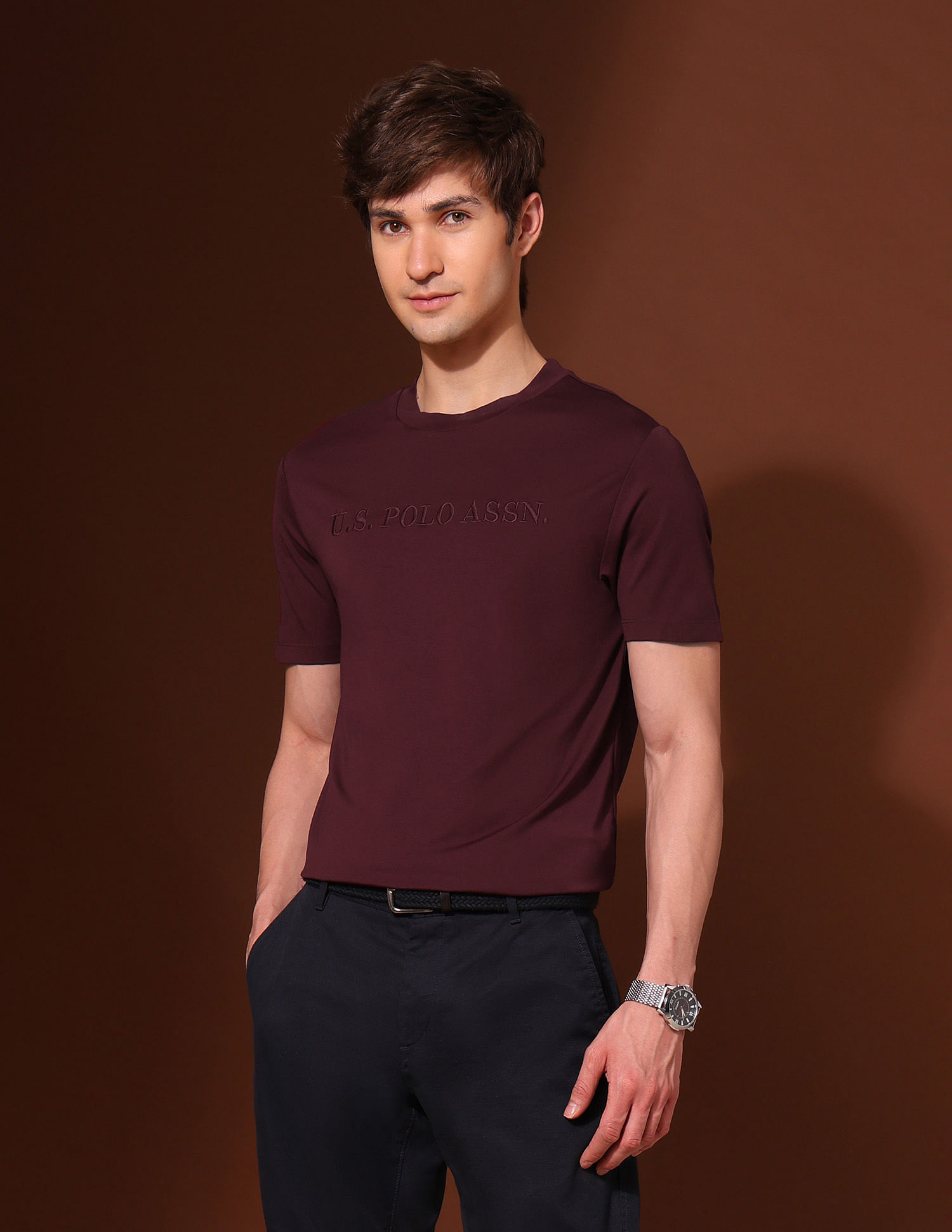 U.S. Polo Assn. Brand Embroidered Classic T-Shirt