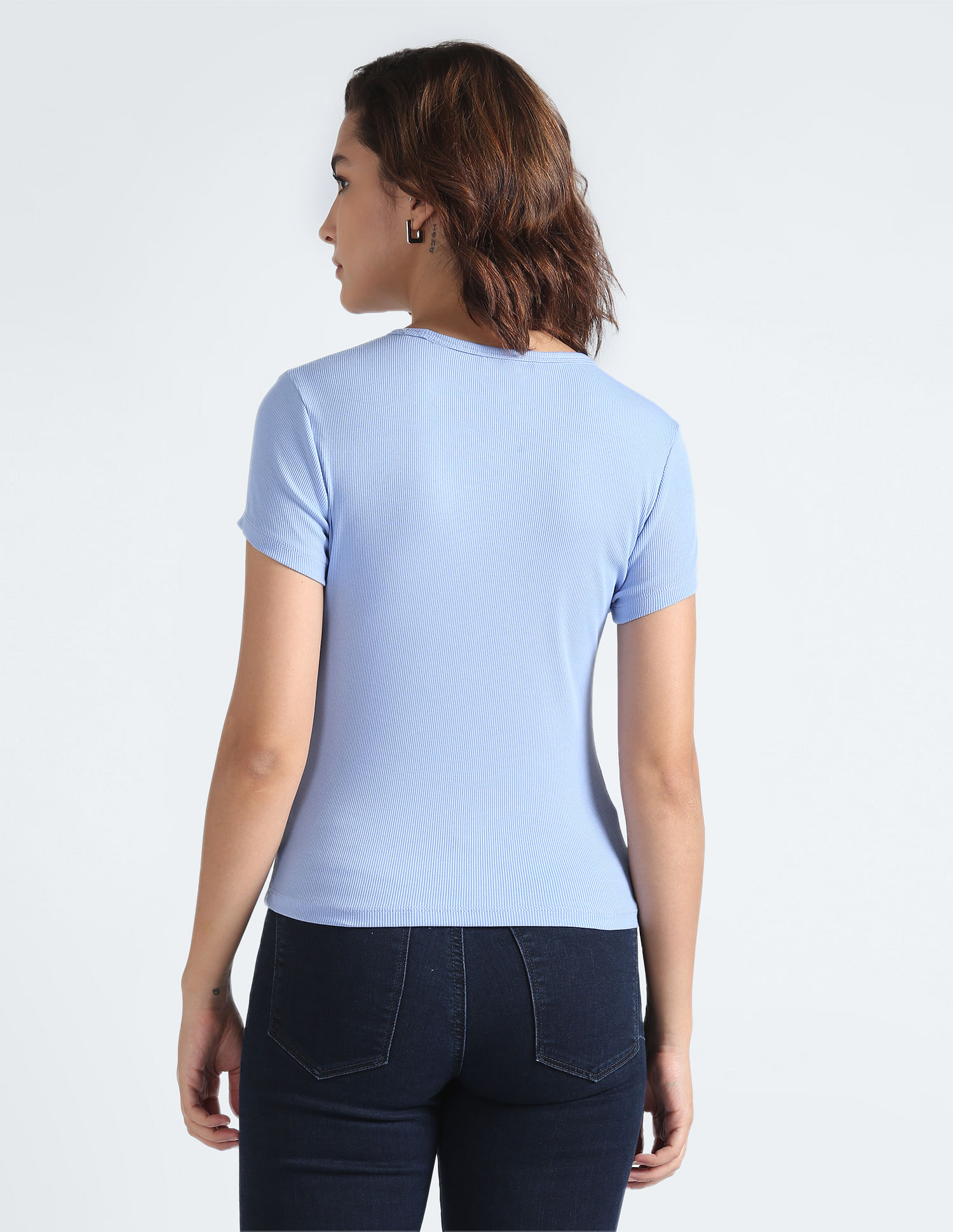 Tommy Hilfiger Sustainable Rib Knit Solid T-Shirt