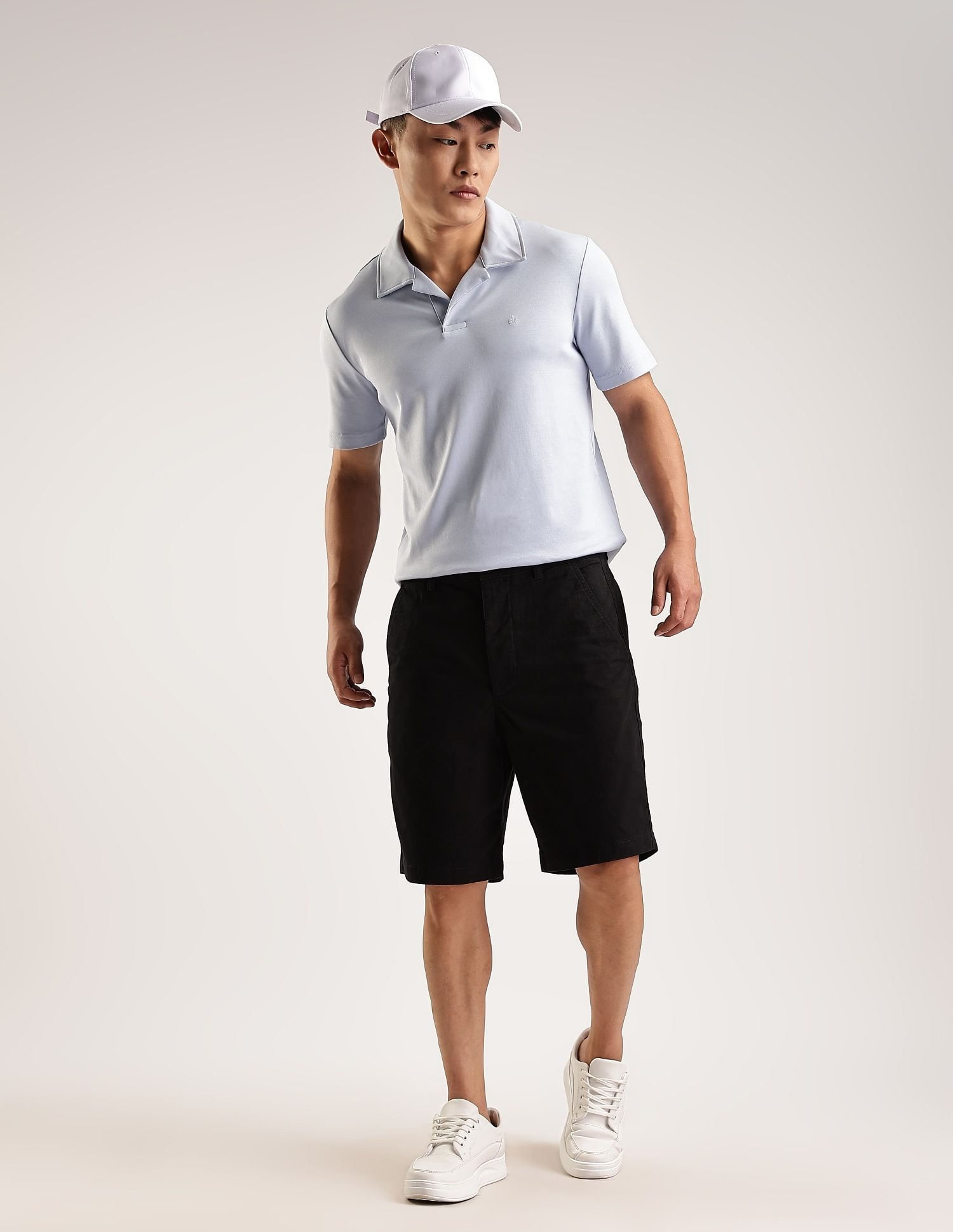 Calvin Klein Jeans Solid Slim-Fit Cotton Polo T-Shirt