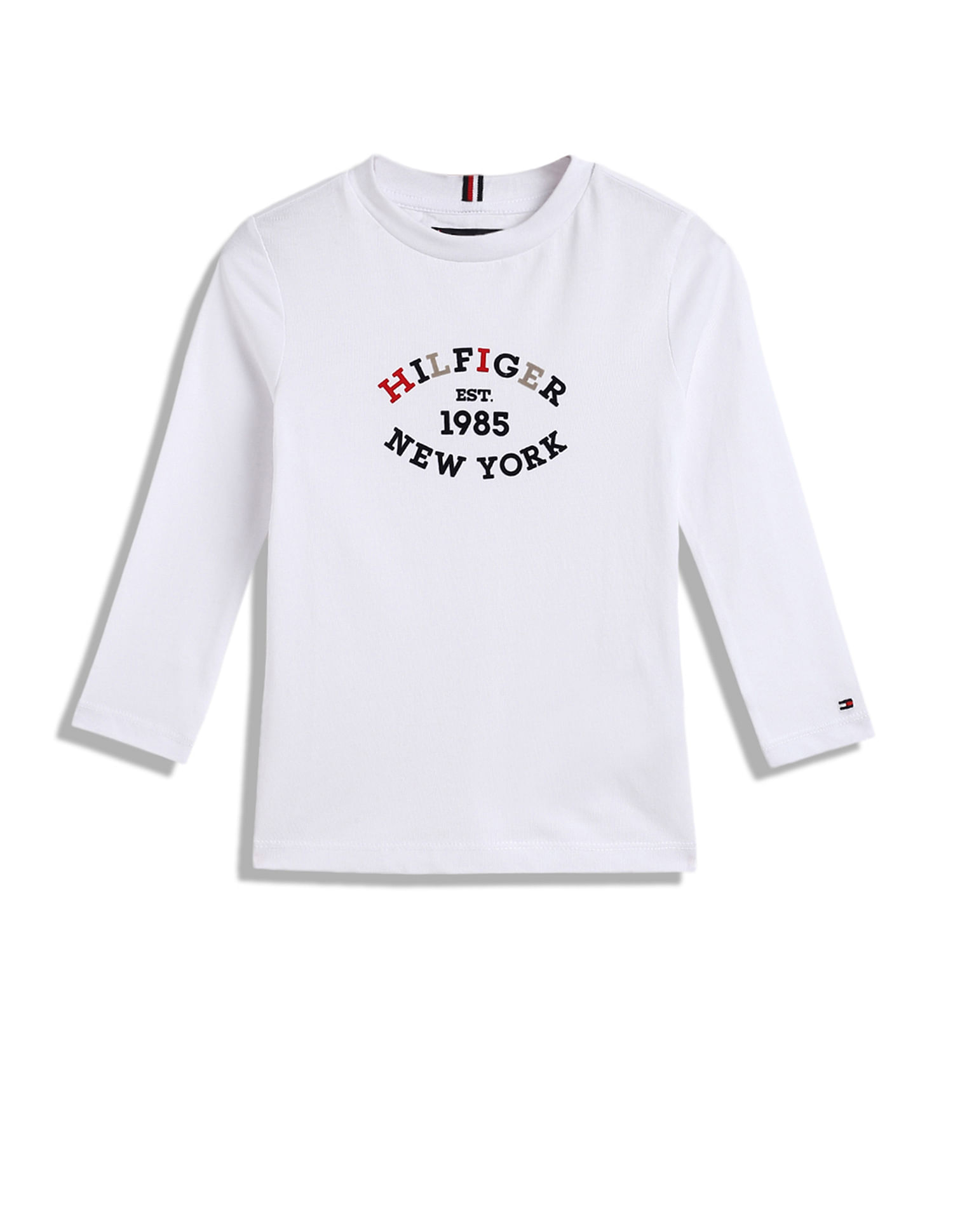 Tommy Hilfiger Kids Boys Monotype Flock Regular T-Shirt