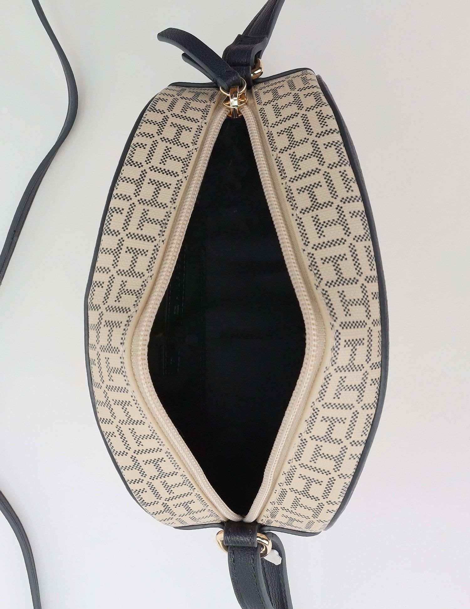 Tommy Hilfiger Logo Beige Pvc Sling Bag