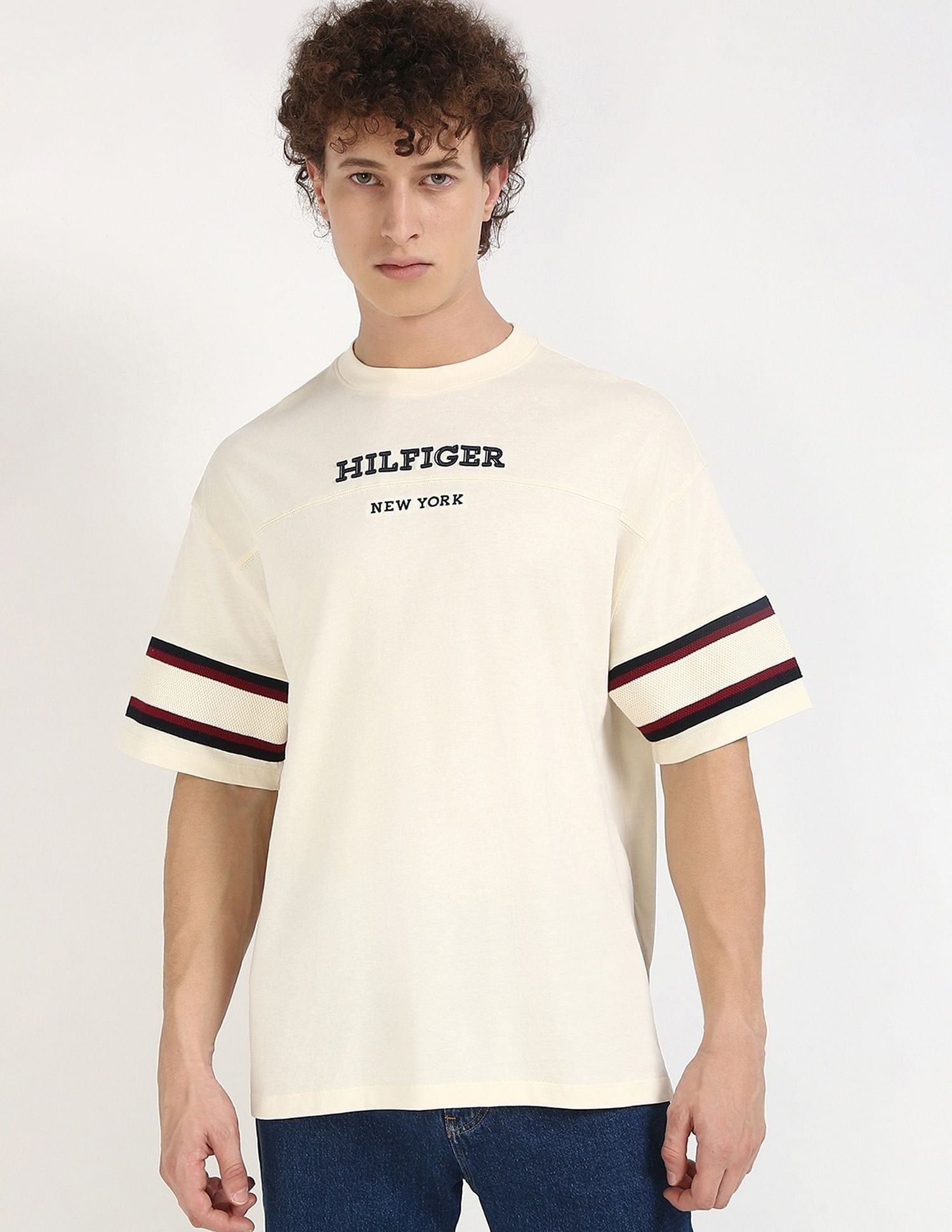 Tommy Hilfiger Embroidered Logo Regular-Fit Cotton T-Shirt