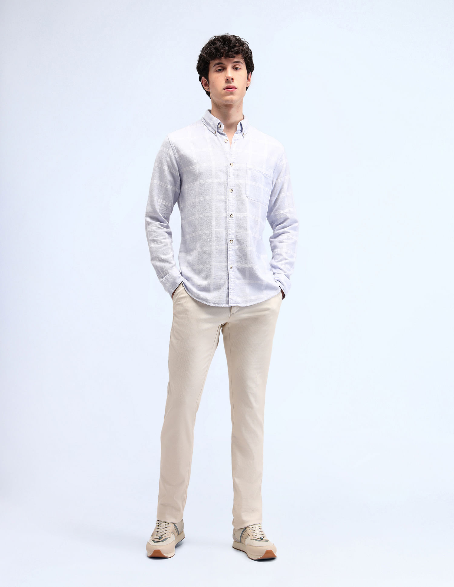 Flying Machine Dupplin Checked Slim Fit Shirt