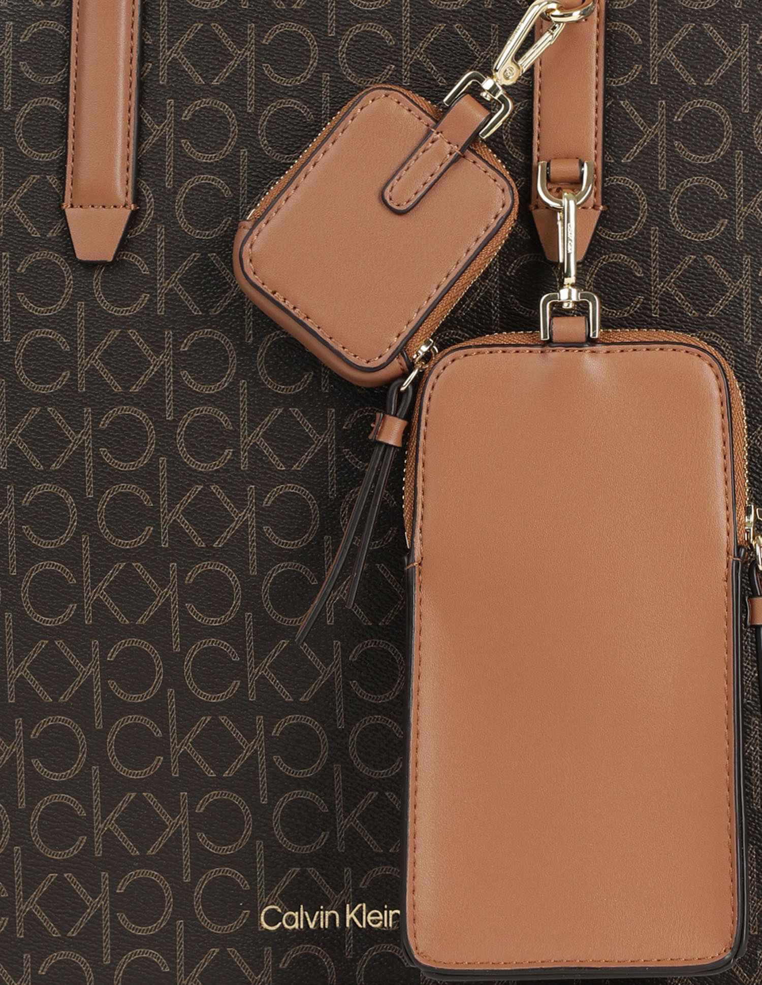 Calvin Klein Monogram Gene Tote Hand Bag