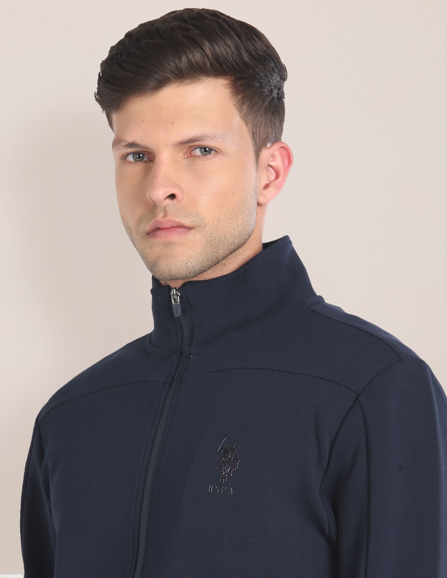 Buy U.S. Polo Assn. High Neck Brand Print Sweatshirt - NNNOW.com