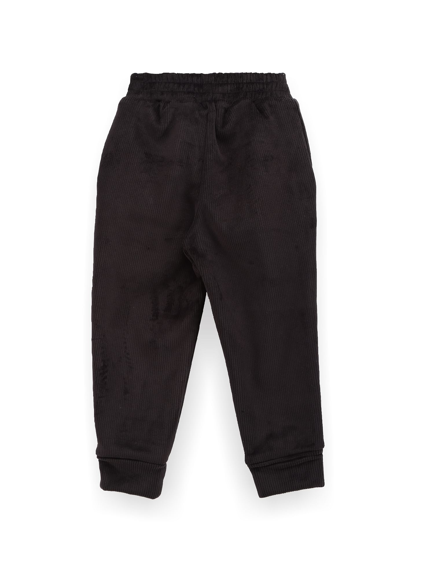 U.S. Polo Assn. Kids Boys Textured Mid Rise Track Pants