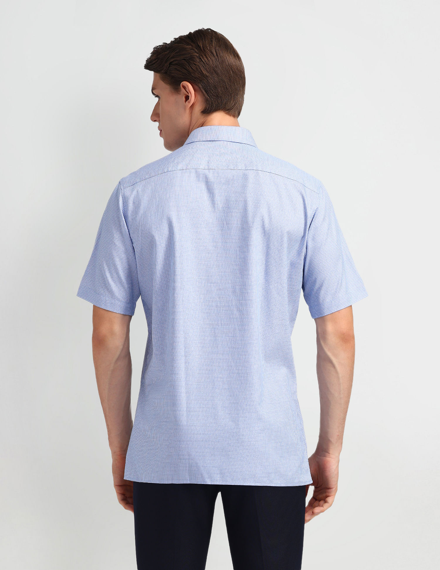 Arrow Liberty Classic Fit Micro Checked Shirt